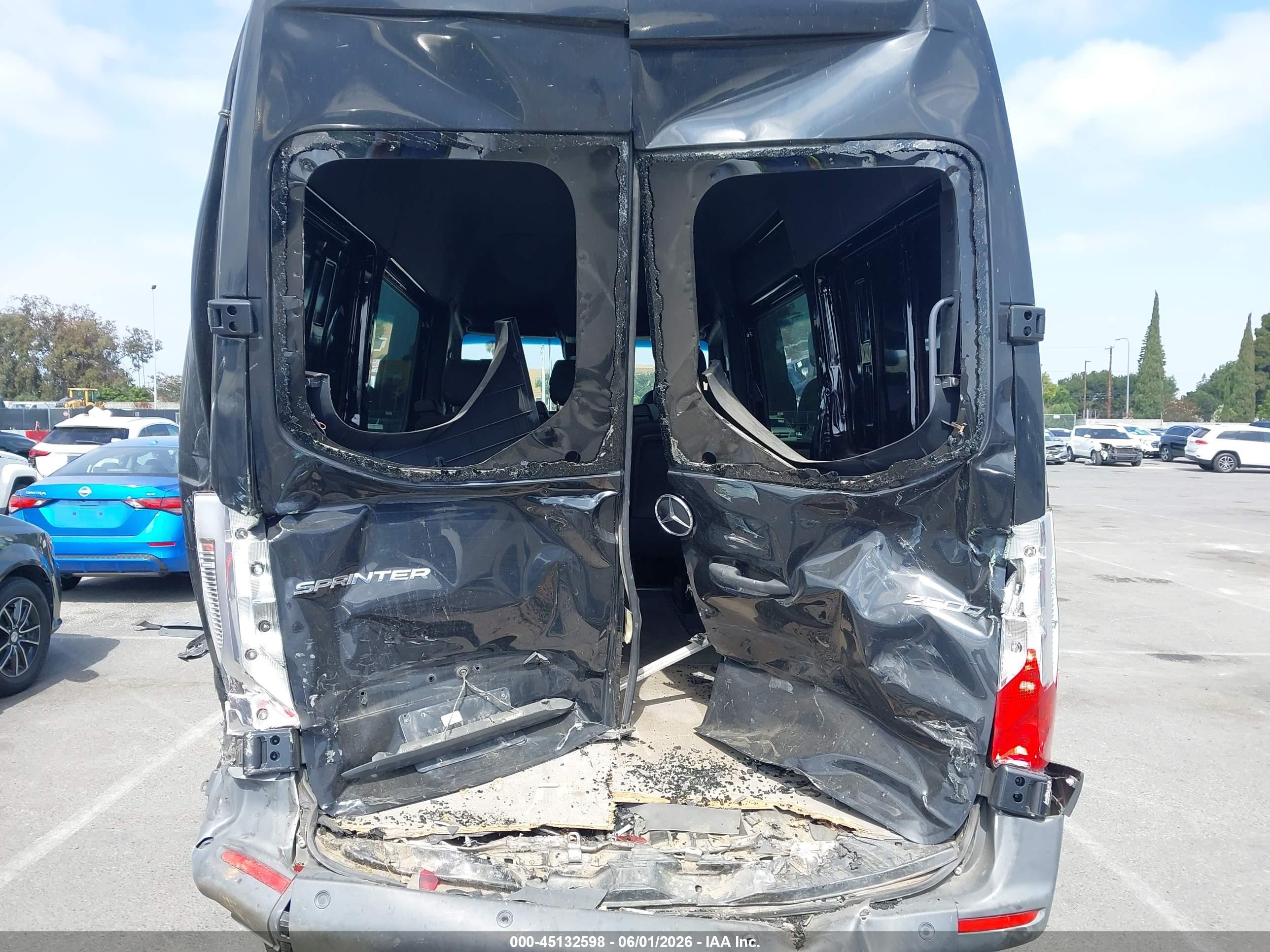 2021 Mercedes-benz Sprinter 2500 Standard Roof V6 Black vin: W1W4EBVY2MT055720
