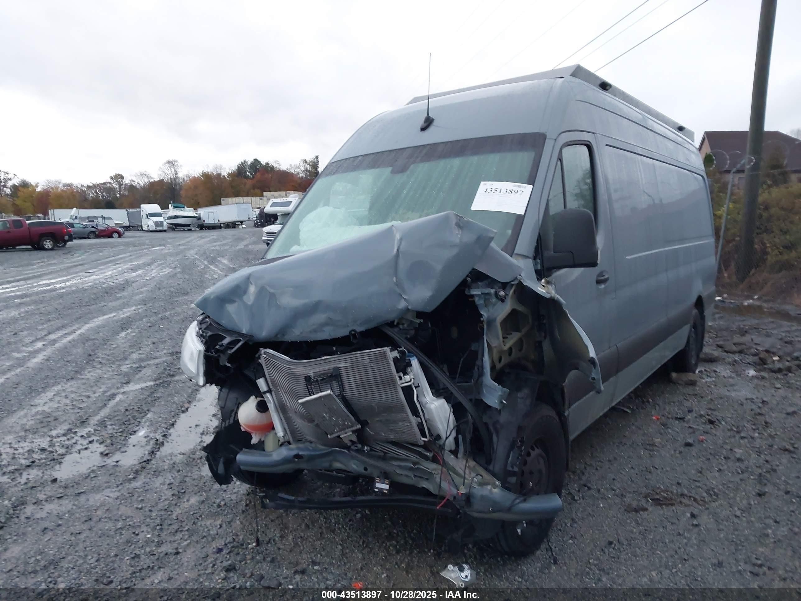 2022 Mercedes-benz Sprinter 2500 High Roof I4 Gray vin: W1Y40CHY0NT096033