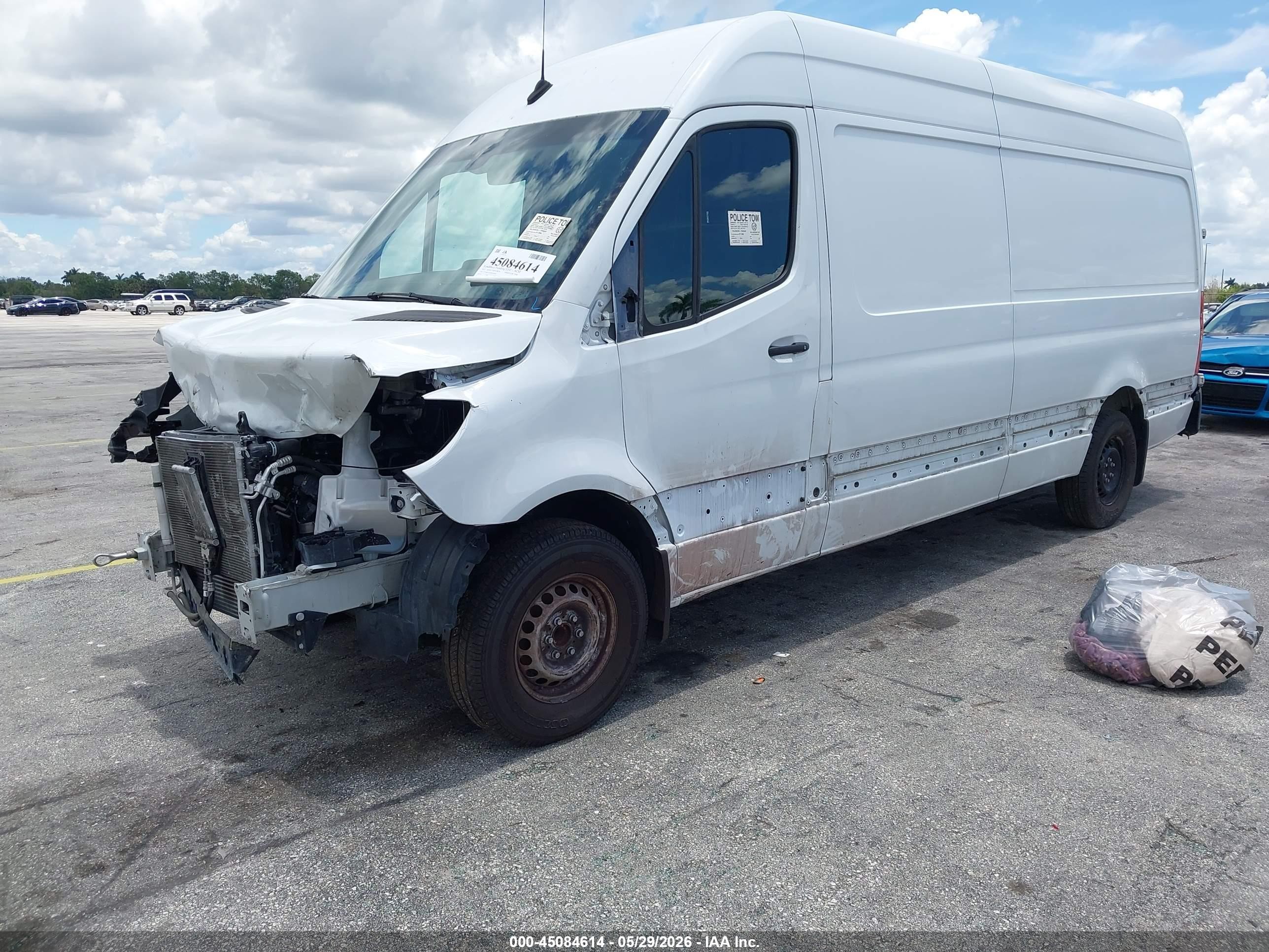 2021 Mercedes-benz Sprinter 2500 High Roof I4 Белый vin: W1Y40CHY5MT061664
