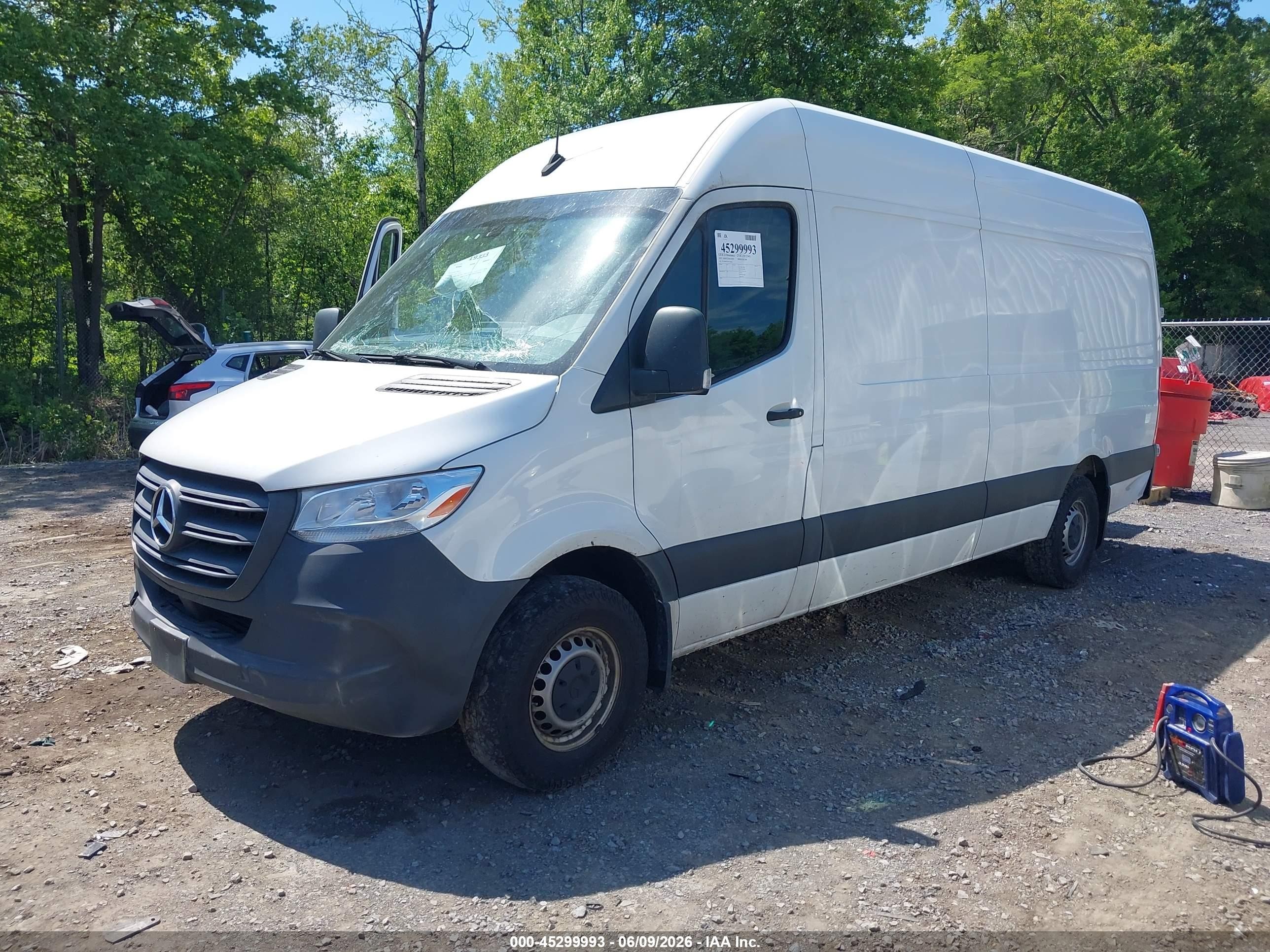 2023 Mercedes-benz Sprinter 2500 High Roof 4-cyl Gas Белый vin: W1Y40CHY5PT142636