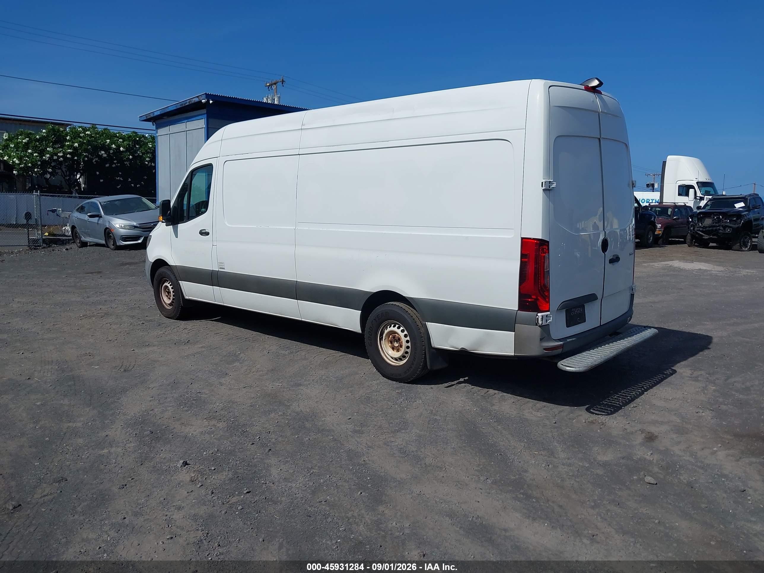 2021 Mercedes-benz Sprinter 2500 High Roof I4 Diesel Белый vin: W1Y4DCHY6MT064531