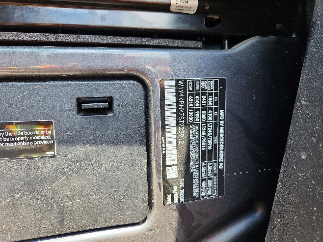 2025 Mercedes-benz Sprinter 2500 Gray vin: W1Y4KBHY7ST223912