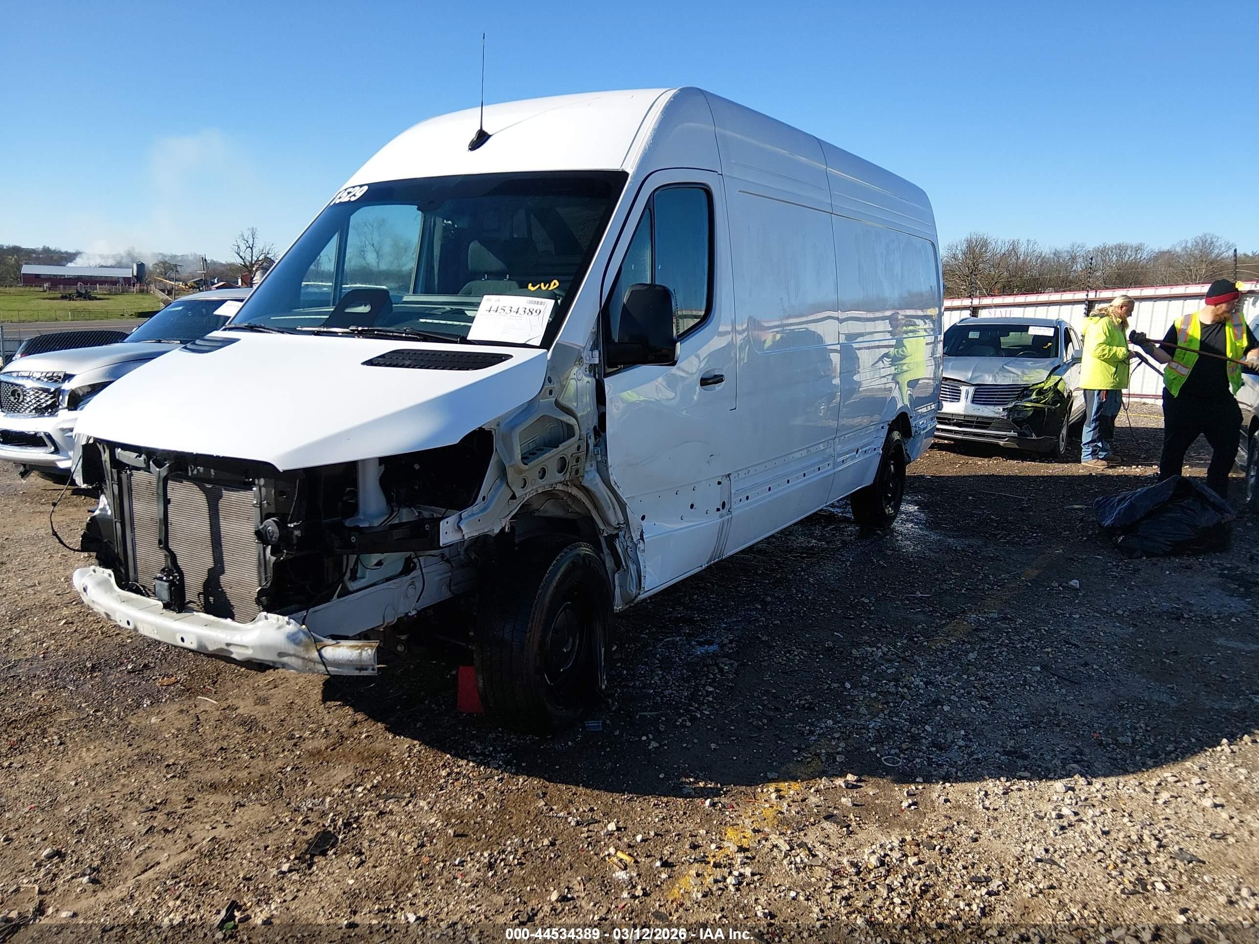 2025 Mercedes-benz Sprinter 2500 High Roof 4-cyl Diesel Ho Белый vin: W1Y4NCHY2ST217075