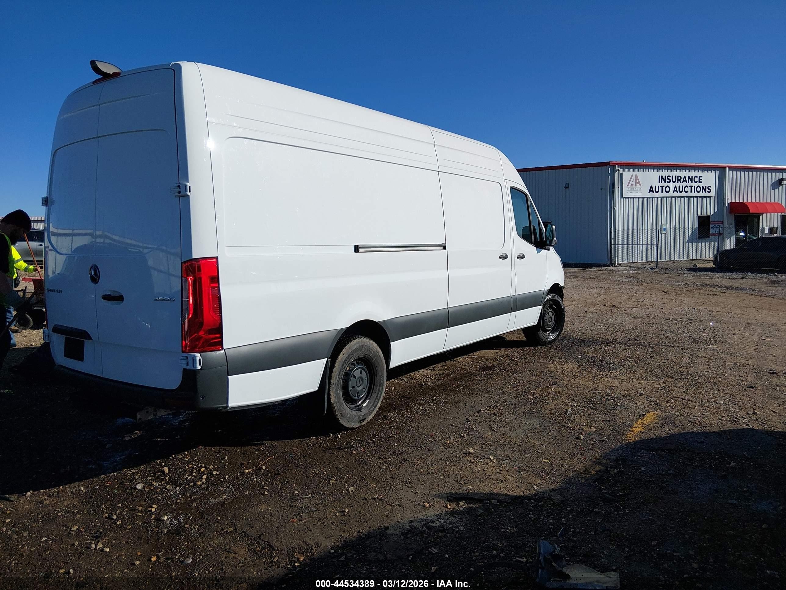 2025 Mercedes-benz Sprinter 2500 High Roof 4-cyl Diesel Ho Белый vin: W1Y4NCHY2ST217075