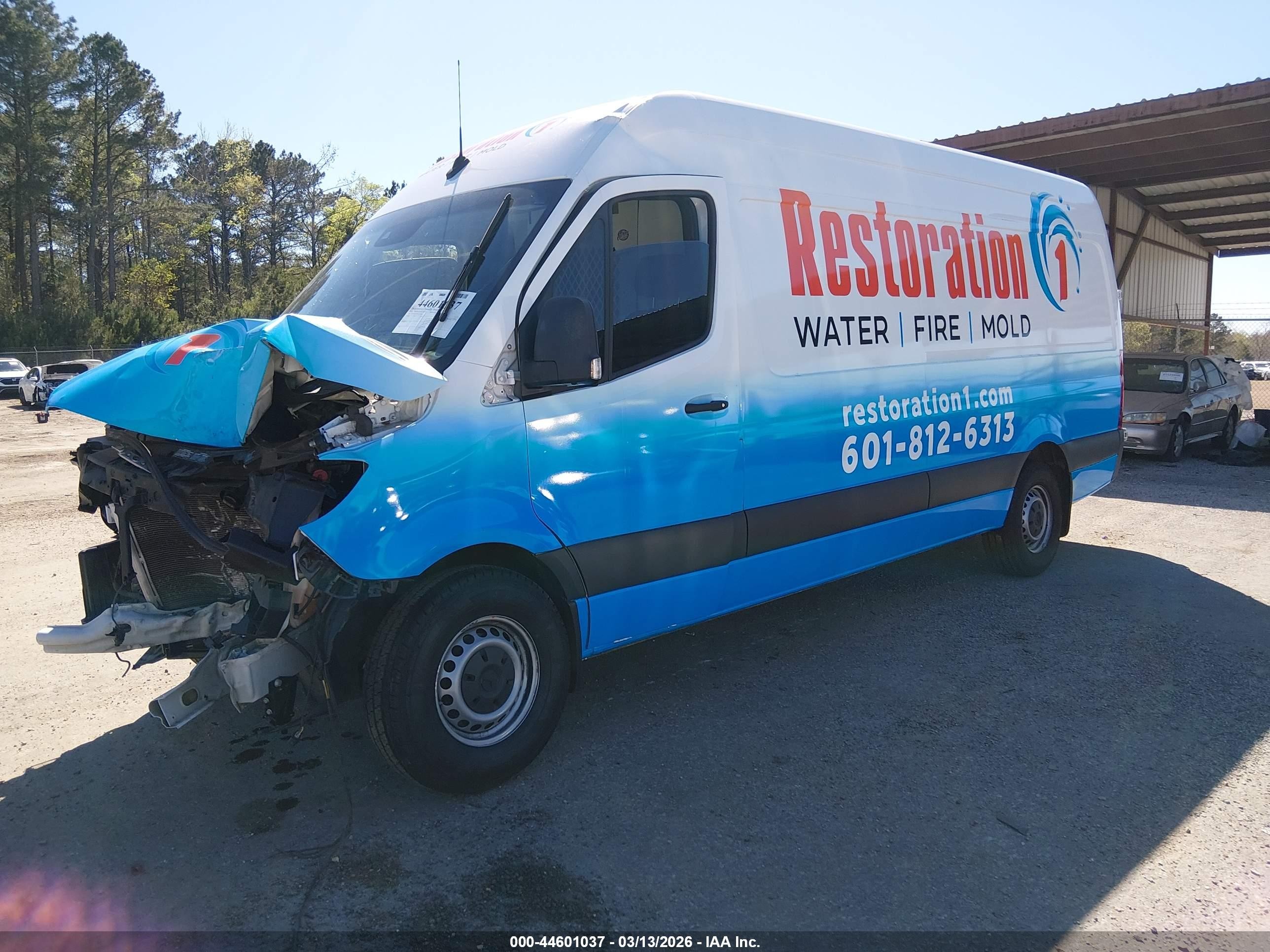 2024 Mercedes-benz Sprinter 2500 High Roof 4-cyl Diesel Ho Белый vin: W1Y4NCHY9RT163008
