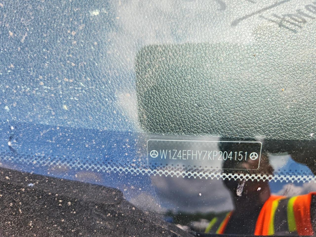 2019 Mercedes-benz Sprinter 2500 Black vin: W1Z4EFHY7KP204151