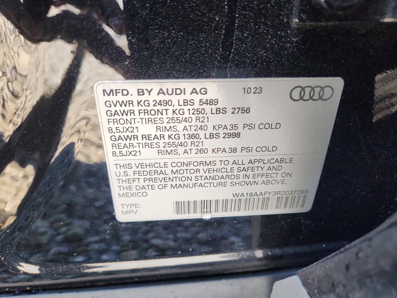 2024 Audi Q5 Sportback Prestige 45 Black vin: WA16AAFY3R2037288