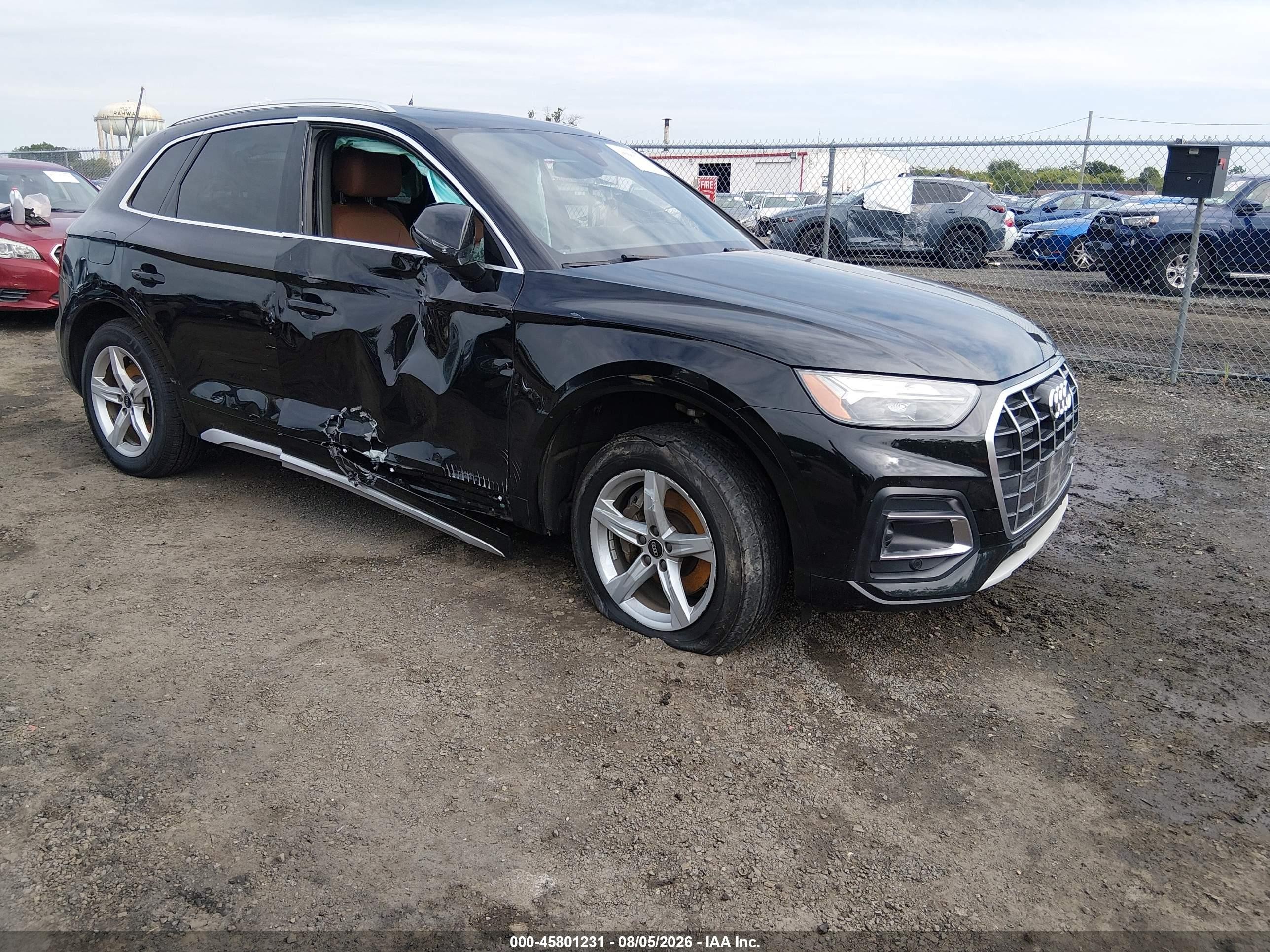 2021 Audi Q5 Premium 45 Tfsi Quattro S Tronic Black vin: WA1AAAFY9M2091956