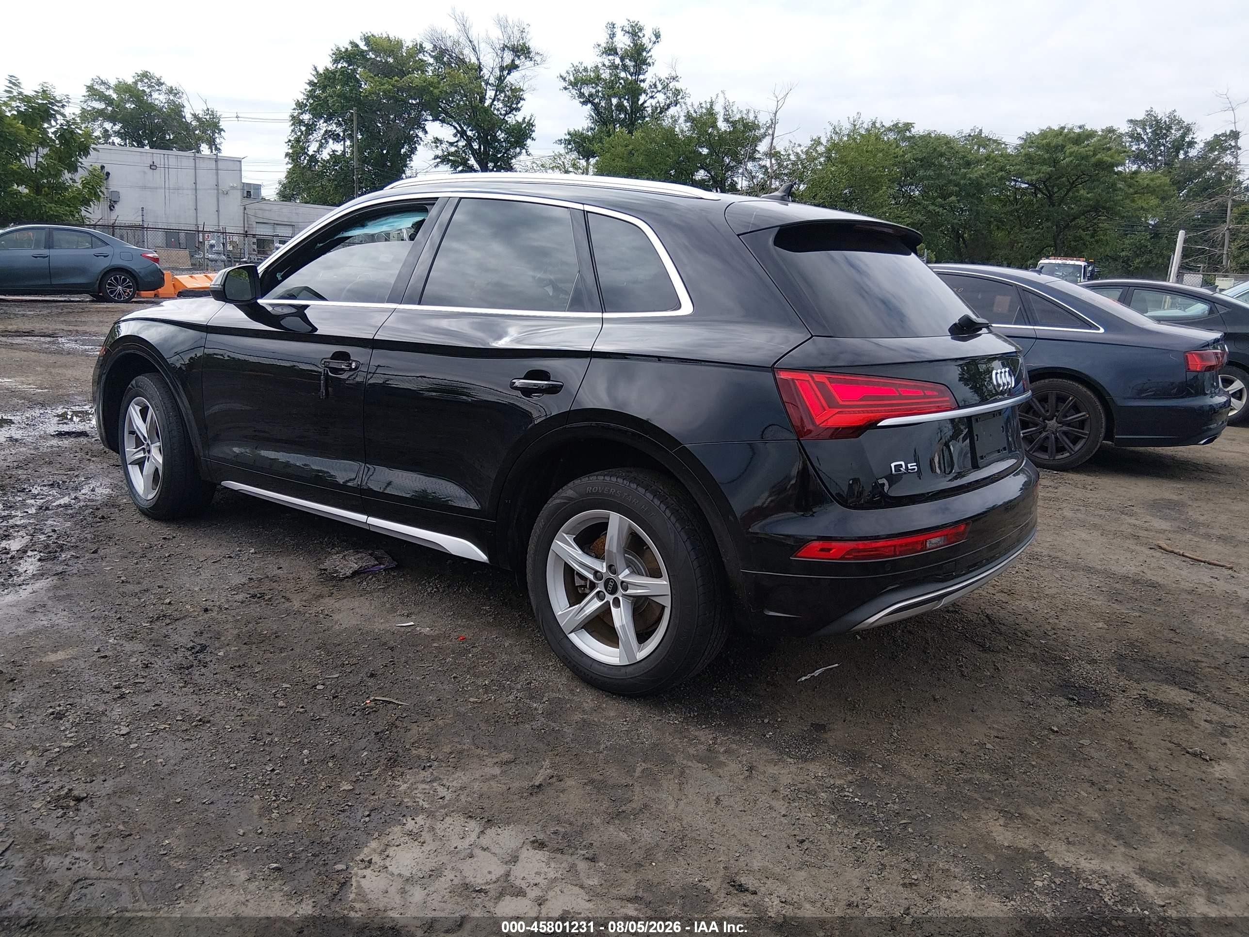 2021 Audi Q5 Premium 45 Tfsi Quattro S Tronic Черный vin: WA1AAAFY9M2091956