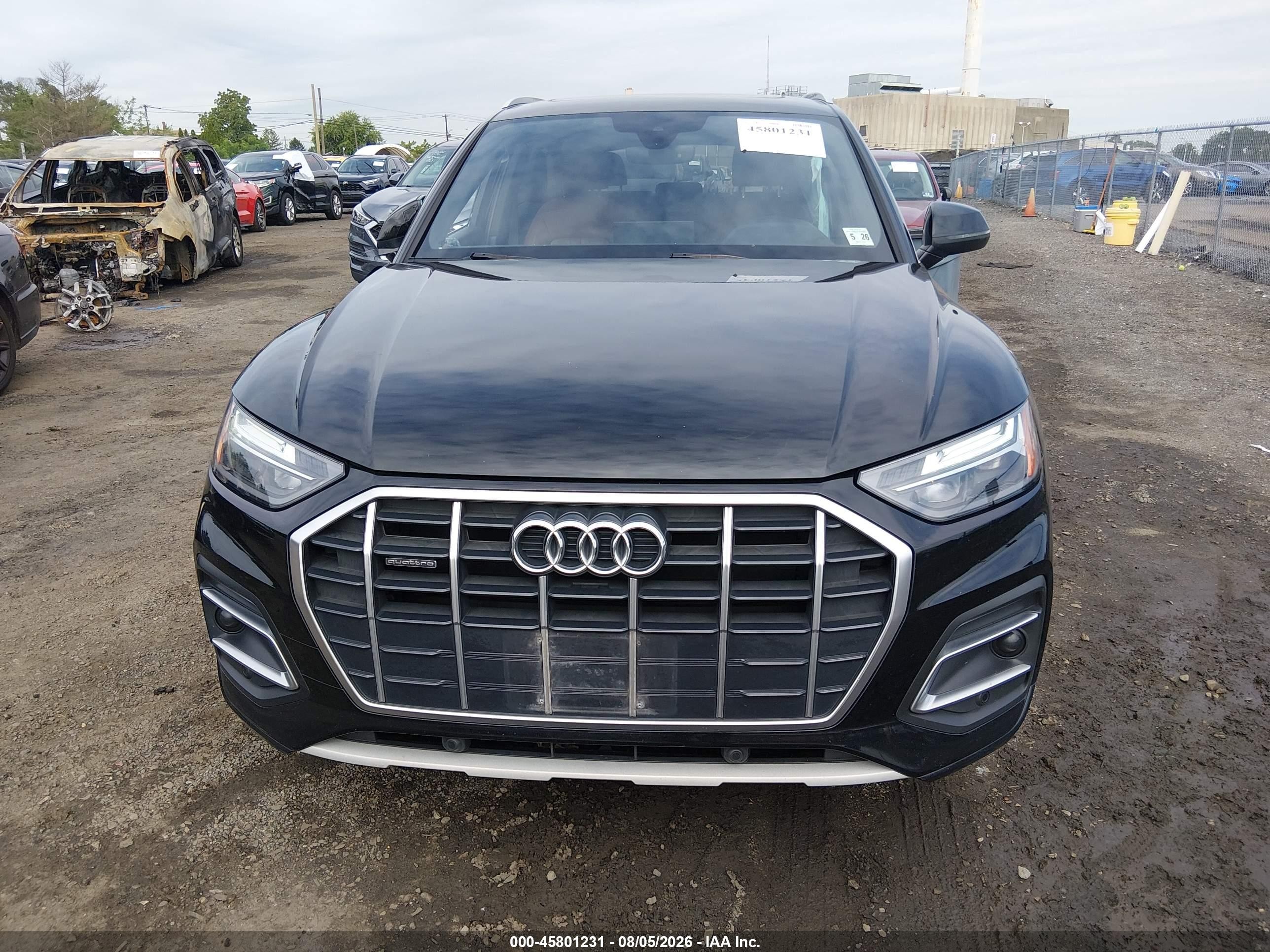 2021 Audi Q5 Premium 45 Tfsi Quattro S Tronic Черный vin: WA1AAAFY9M2091956