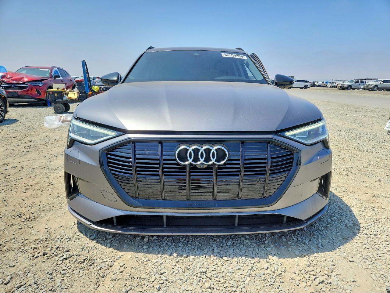 2021 Audi E-tron Premium Gray vin: WA1AAAGE6MB024641