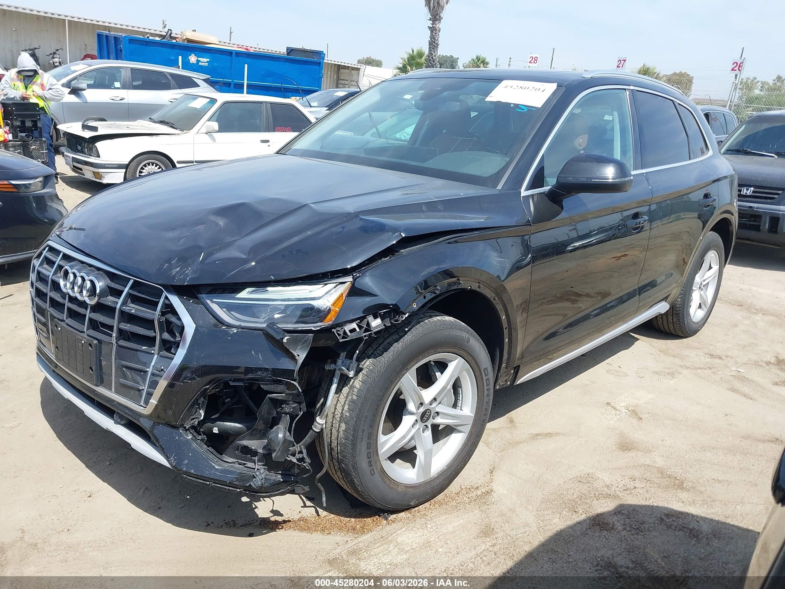 2022 Audi Q5 Premium 40 Tfsi Quattro S Tronic Brown vin: WA1ABAFYXN2110061