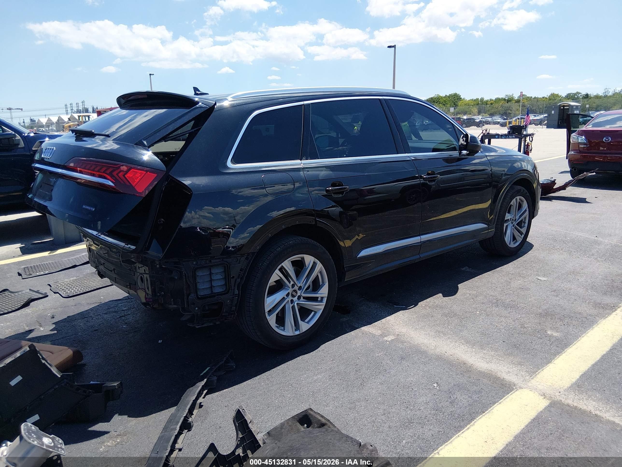 2023 Audi Q7 Premium 45 Tfsi Quattro Tiptronic Black vin: WA1ACBF70PD006146