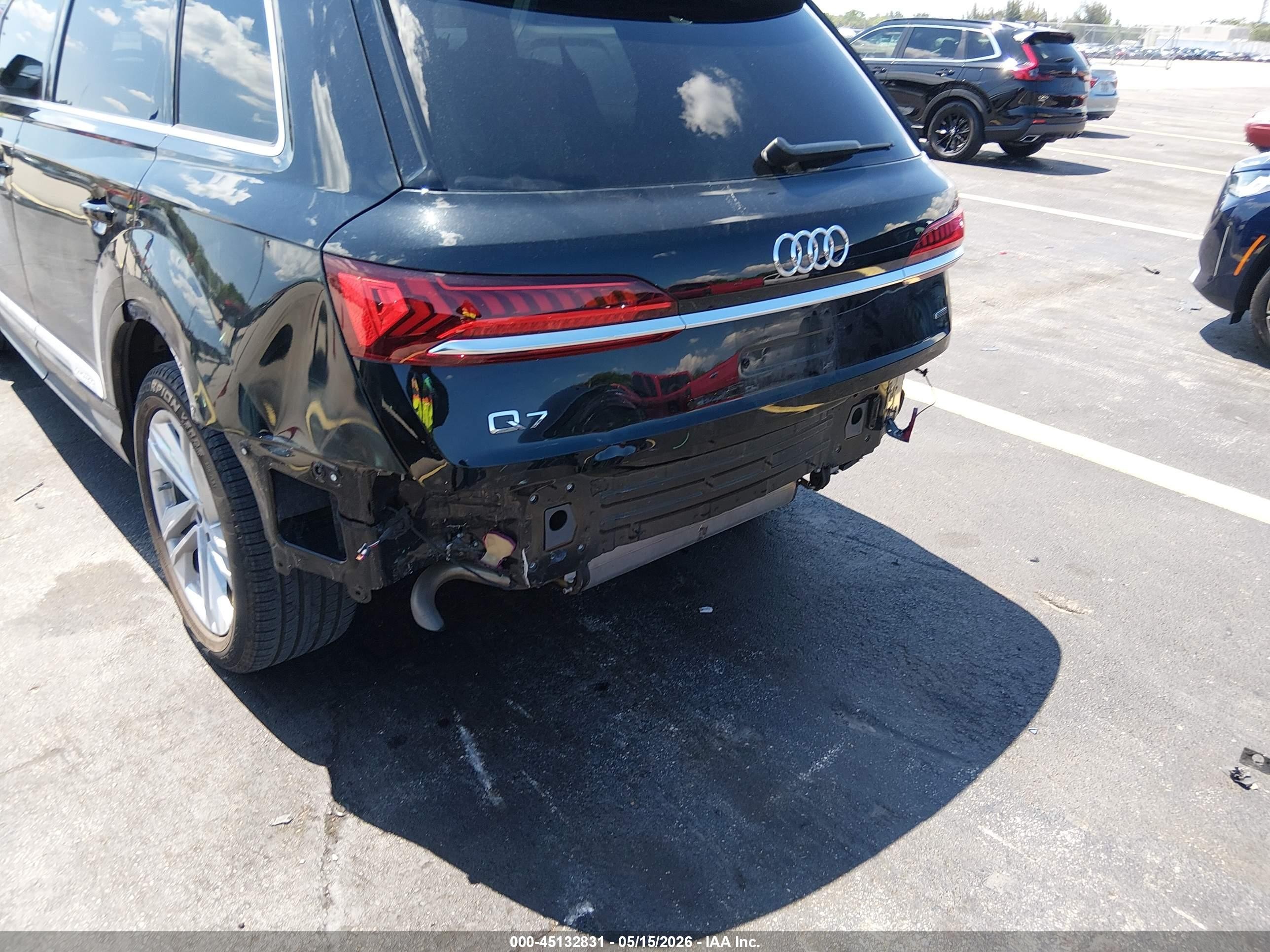 2023 Audi Q7 Premium 45 Tfsi Quattro Tiptronic Black vin: WA1ACBF70PD006146