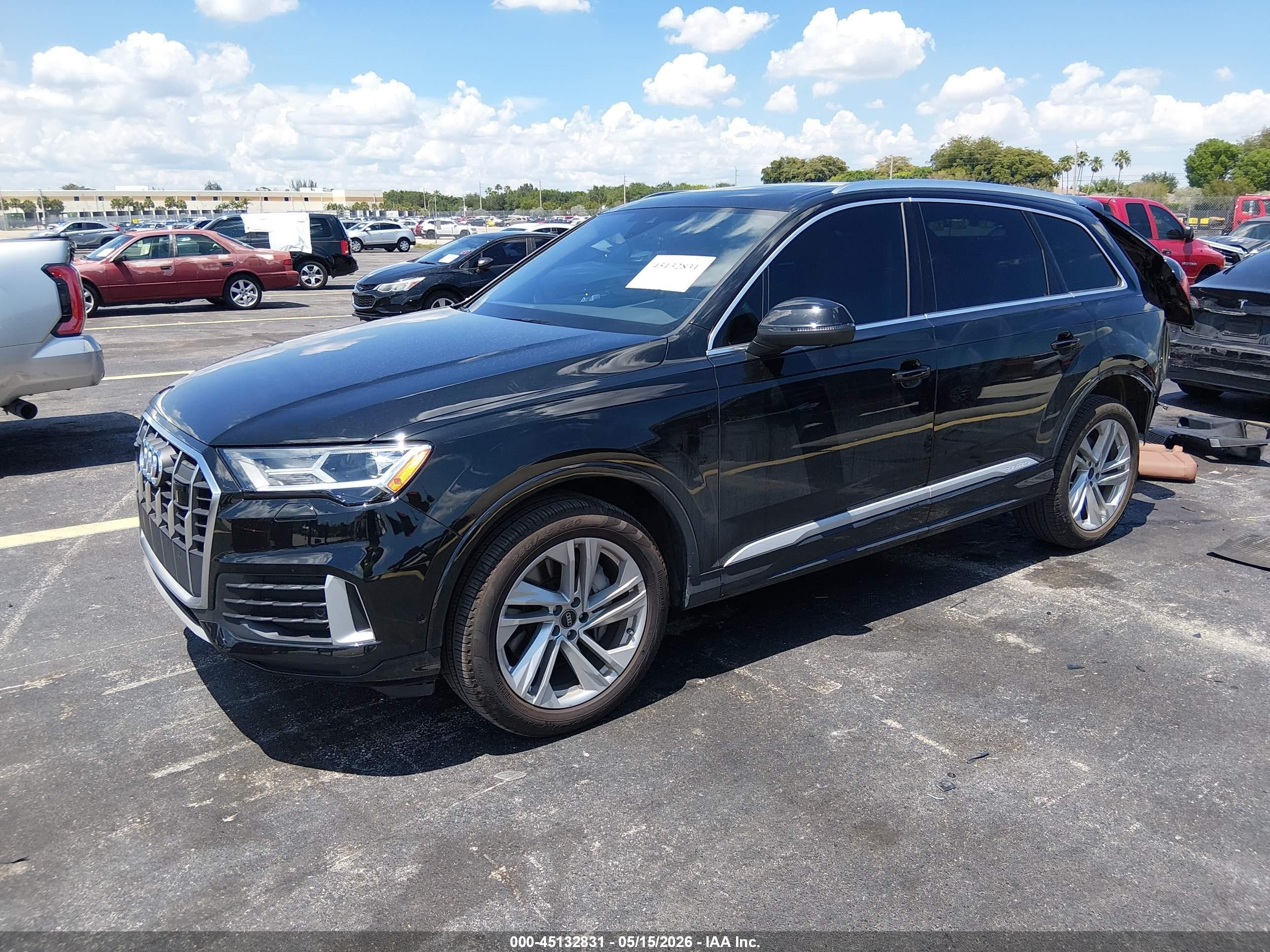 2023 Audi Q7 Premium 45 Tfsi Quattro Tiptronic Black vin: WA1ACBF70PD006146