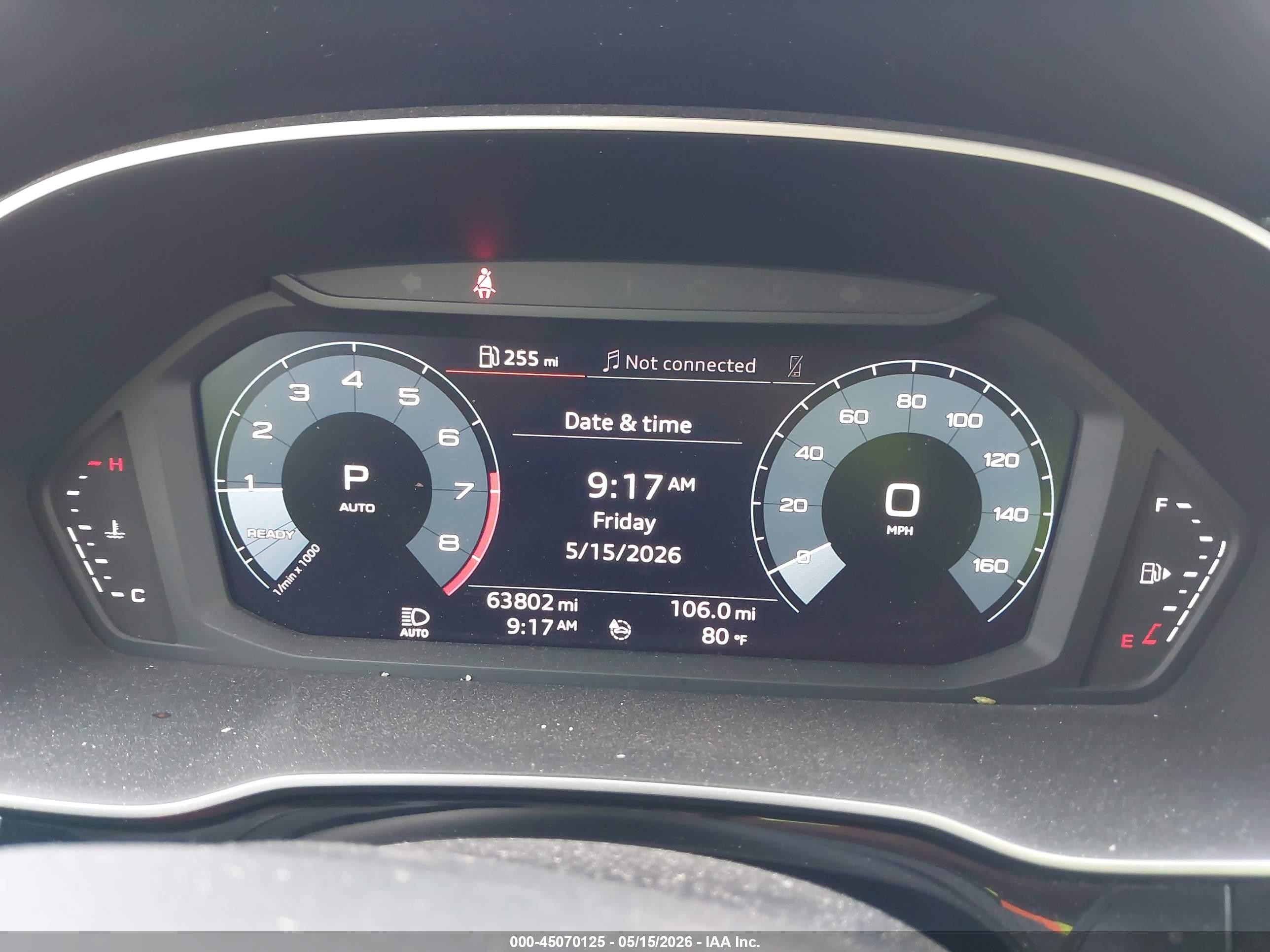 2020 Audi Q3 Premium 45 Tfsi Quattro Tiptronic Black vin: WA1AECF33L1108579