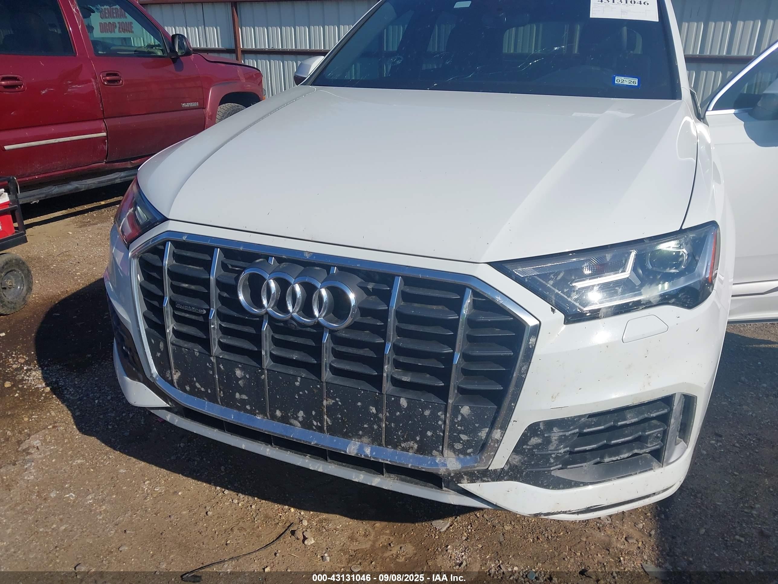 2021 Audi Q7 Premium 45 Tfsi Quattro Tiptronic Белый vin: WA1AJAF70MD016395