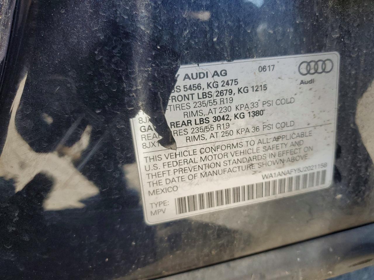2018 Audi Q5 Premium Blue vin: WA1ANAFY5J2021158