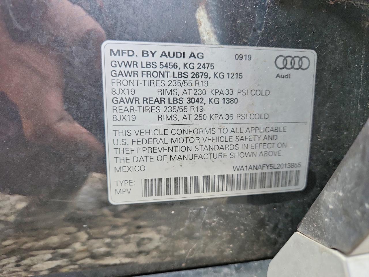 2020 Audi Q5 Premium Gray vin: WA1ANAFY5L2013855