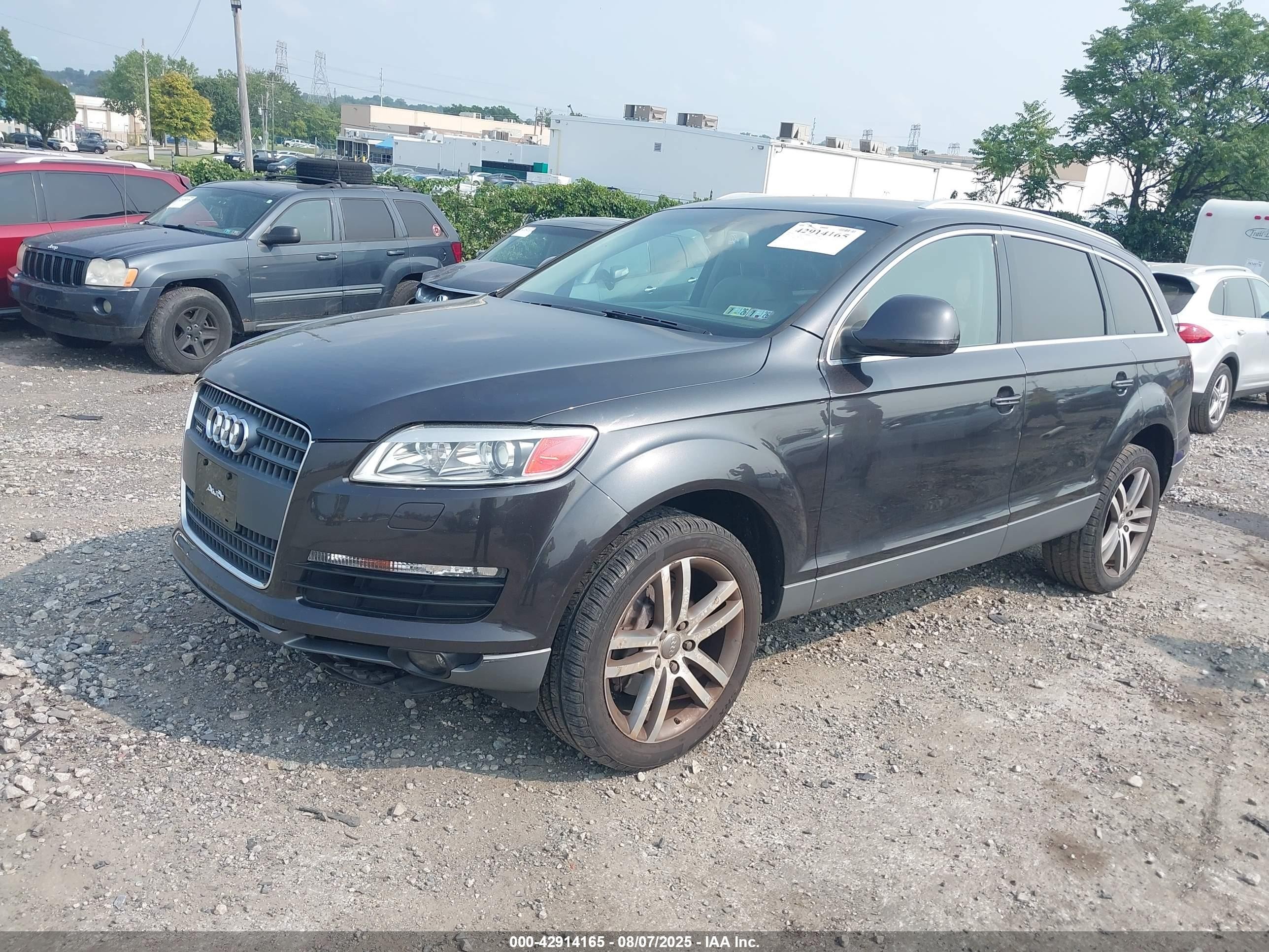 2007 Audi Q7 4.2 Gray vin: WA1AV74L17D021150