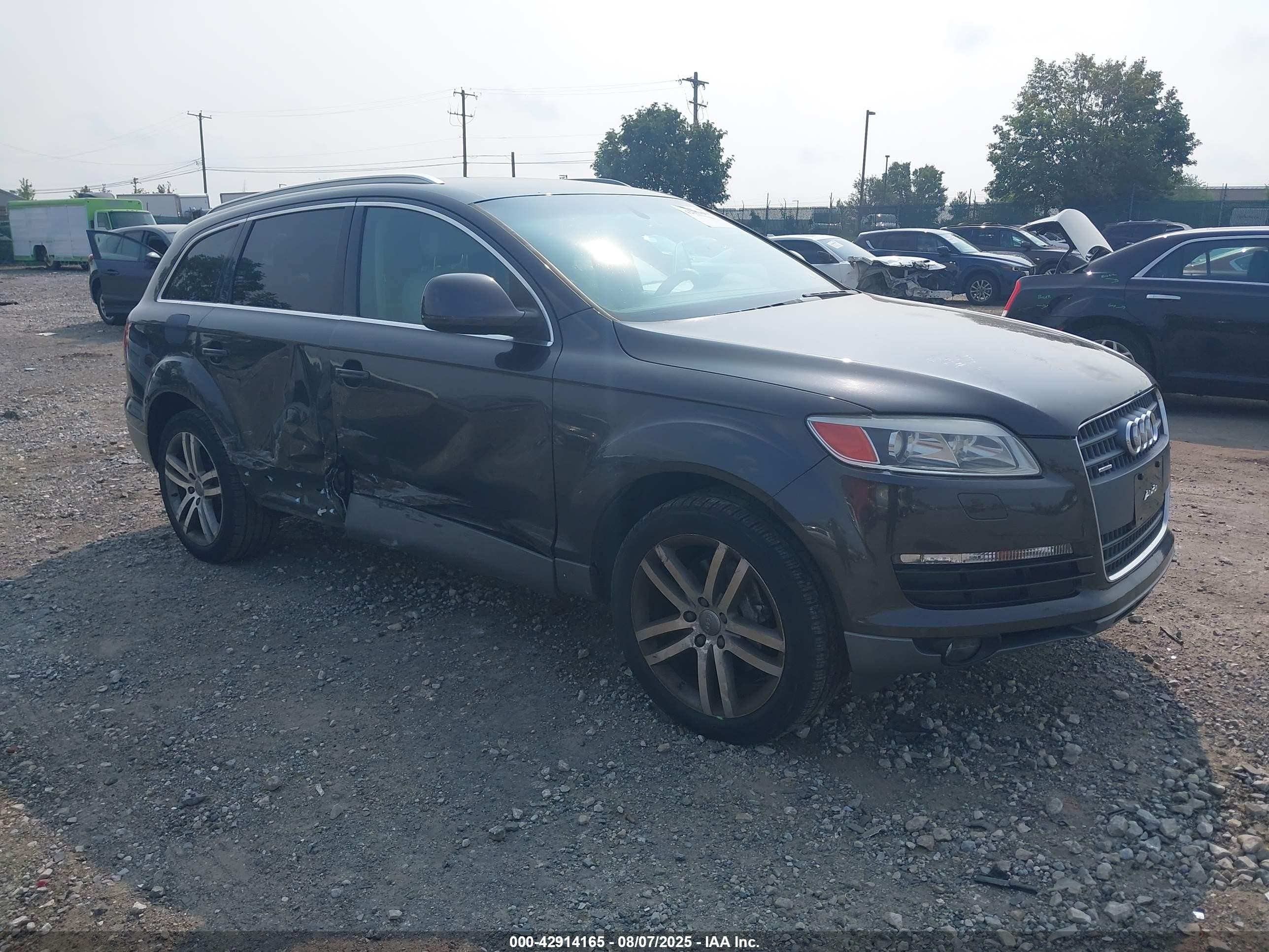 2007 Audi Q7 4.2 Gray vin: WA1AV74L17D021150