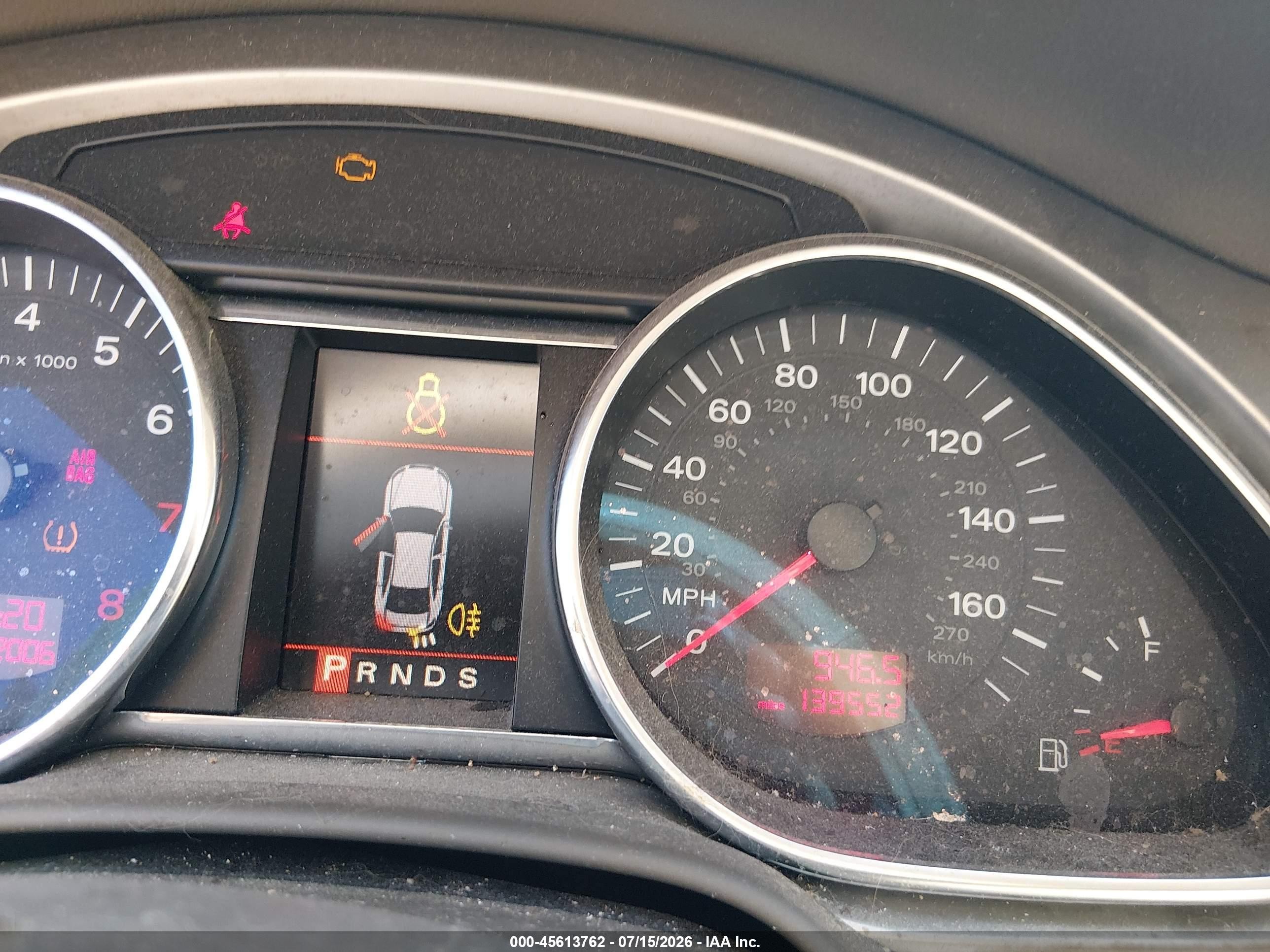 2007 Audi Q7 4.2 Green vin: WA1AV74L57D010104
