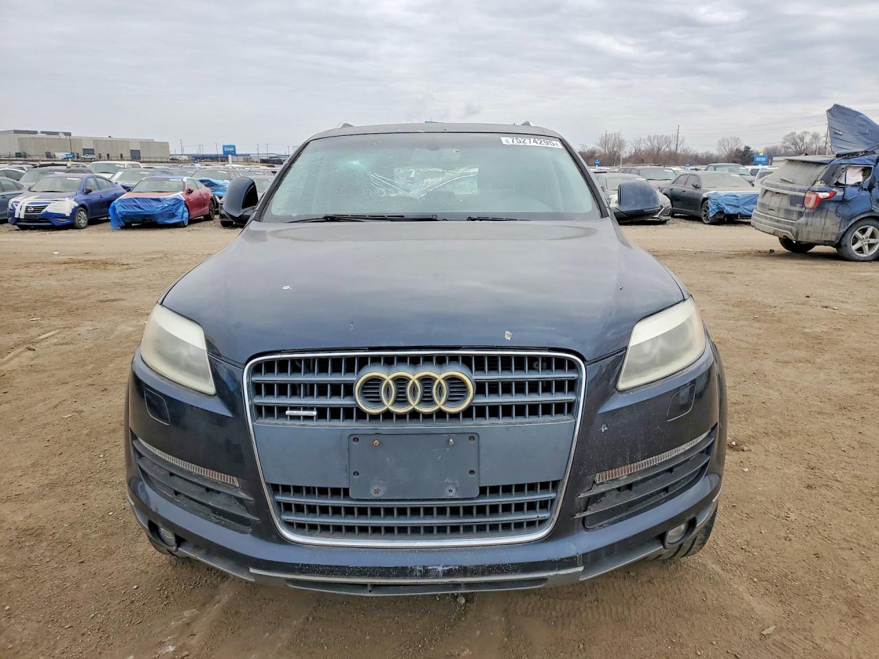 2007 Audi Q7 4.2 Quattro Blue vin: WA1AV74L77D026658
