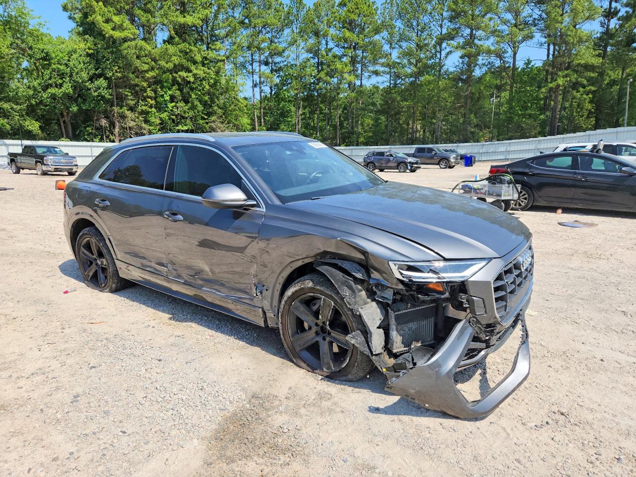 2019 Audi Q8 55 Gray vin: WA1AVAF14KD016431