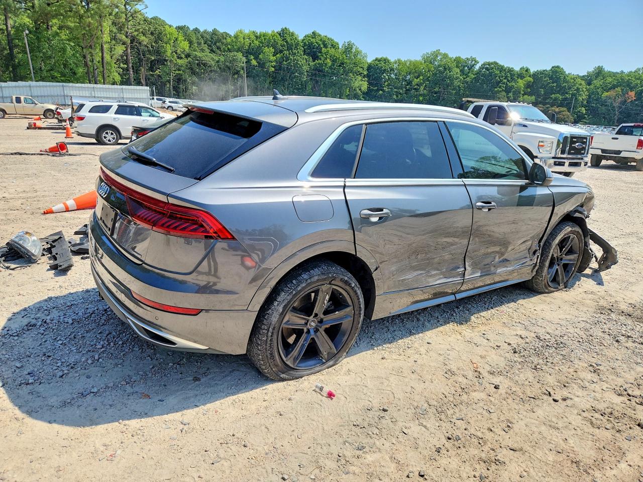 2019 Audi Q8 55 Gray vin: WA1AVAF14KD016431