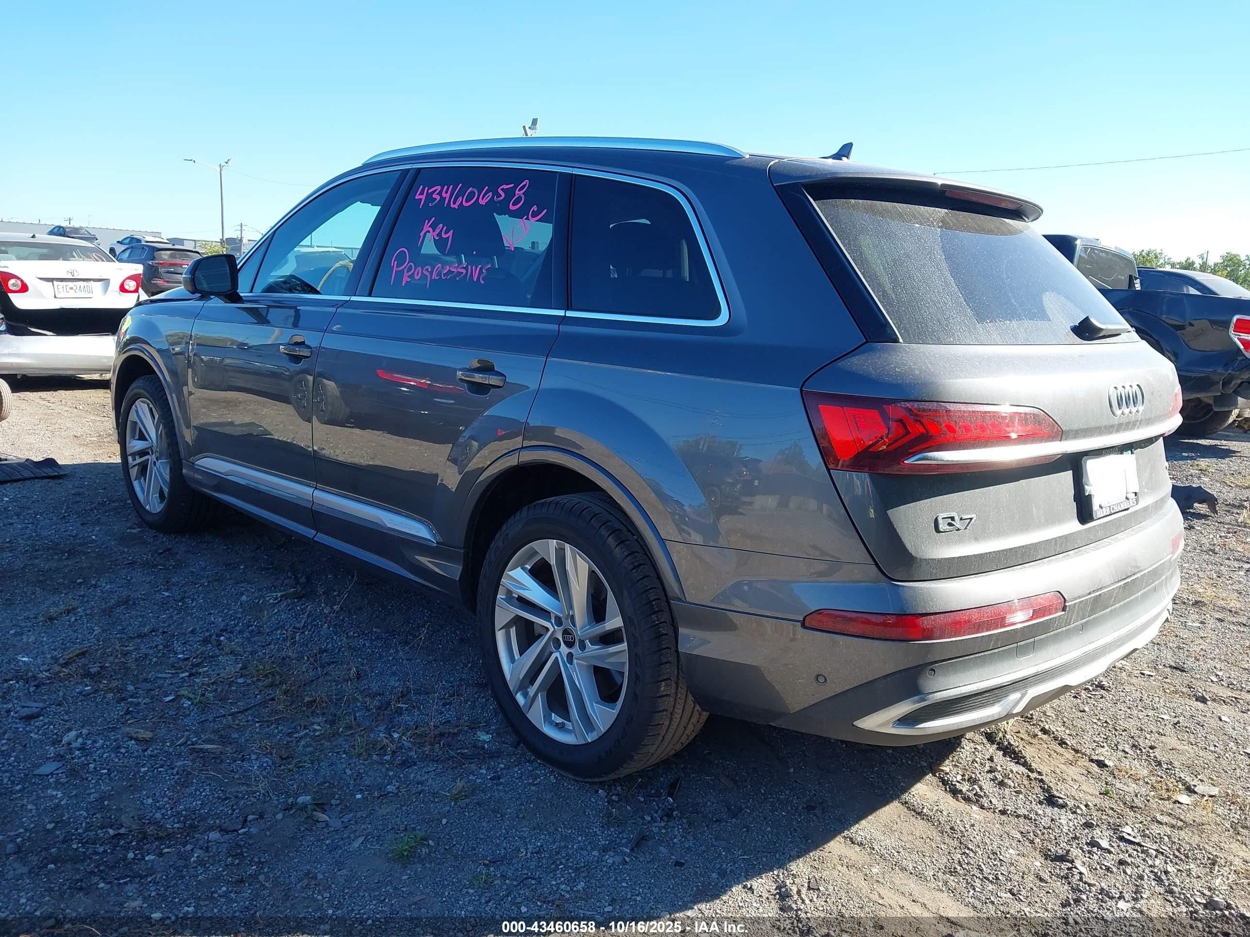 2023 Audi Q7 Premium 55 Tfsi Quattro Tiptronic Gray vin: WA1AXBF75PD016062
