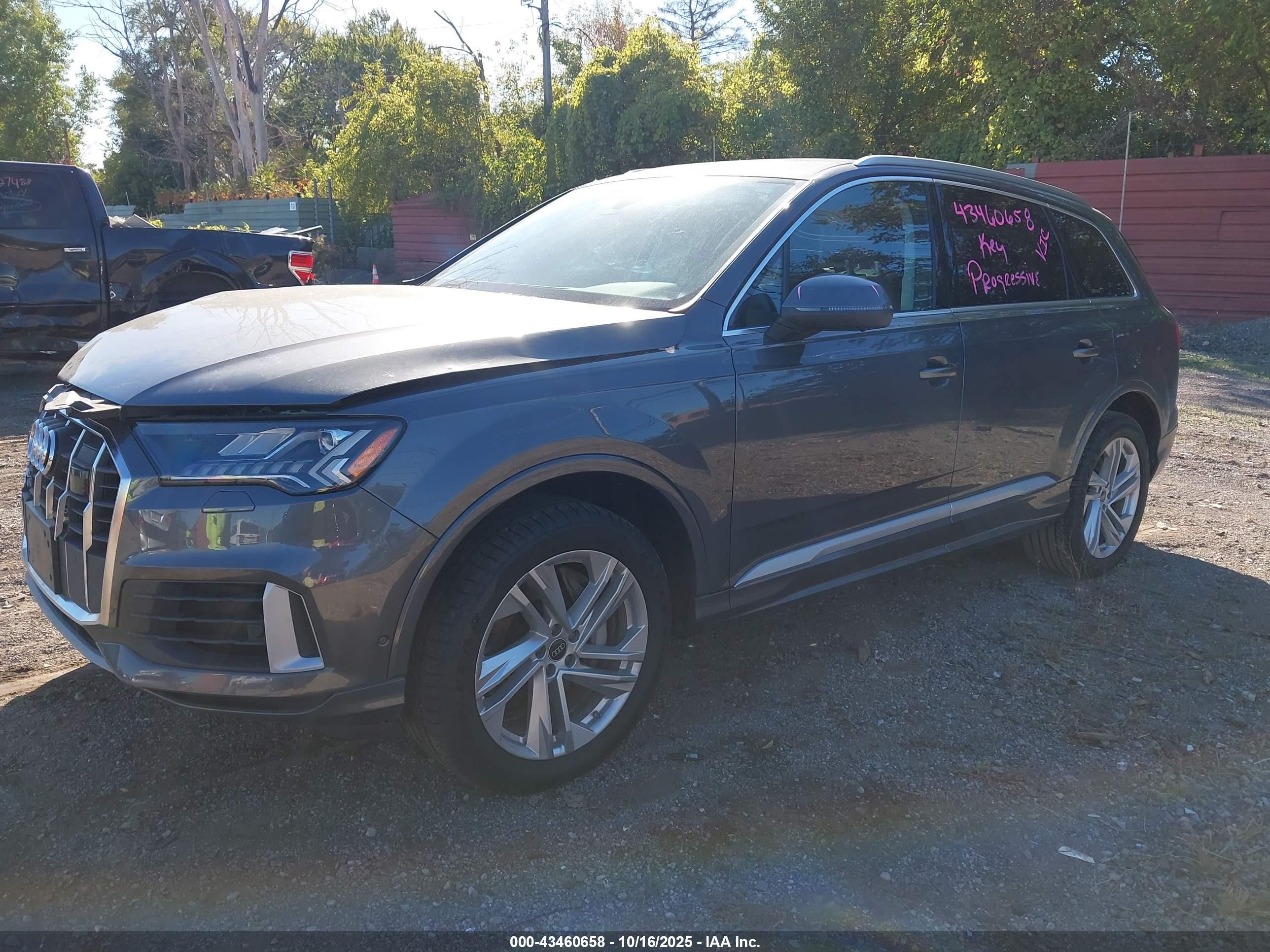 2023 Audi Q7 Premium 55 Tfsi Quattro Tiptronic Gray vin: WA1AXBF75PD016062
