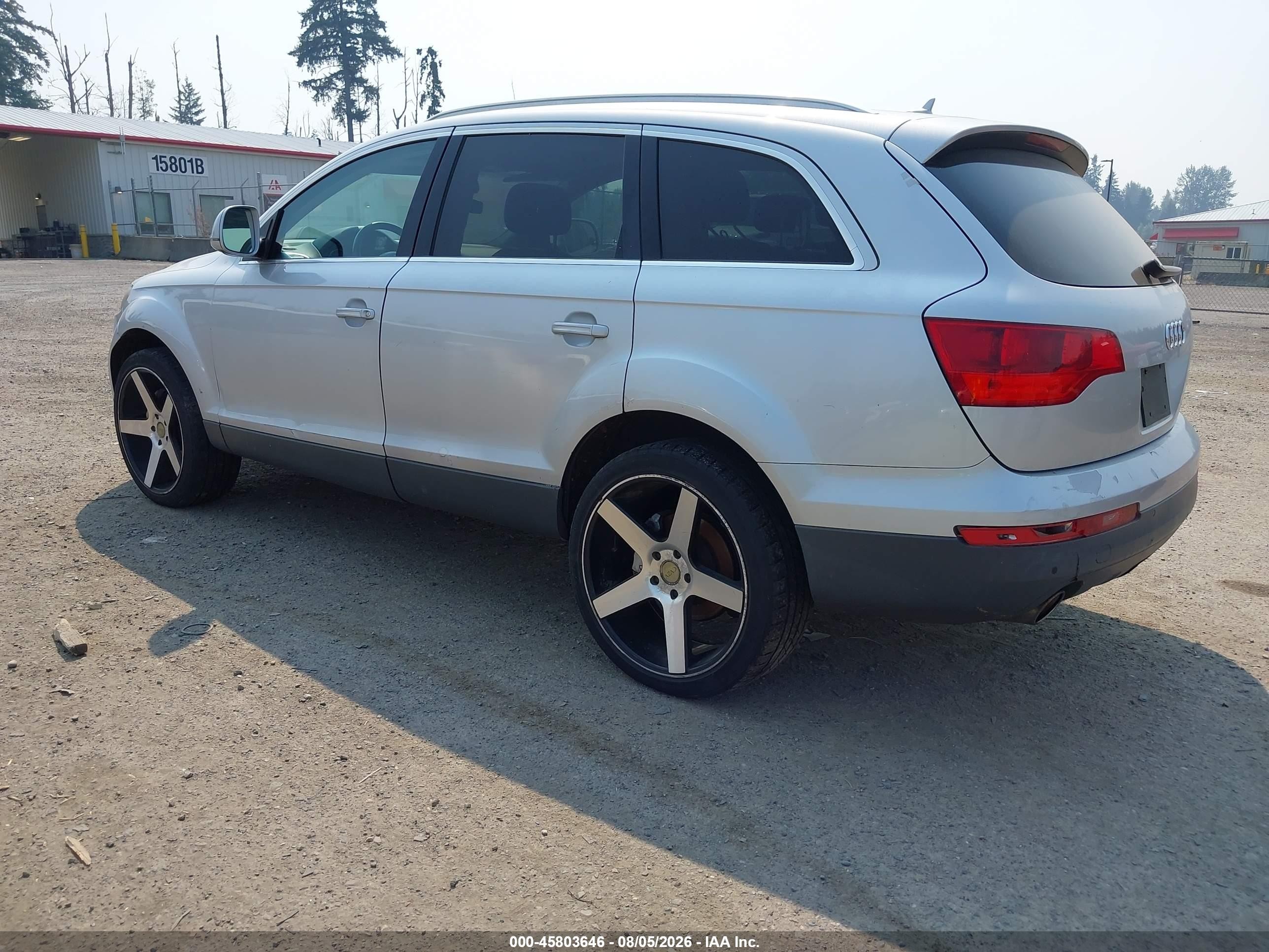 2009 Audi Q7 3.6 Silver vin: WA1AY54L69D018551