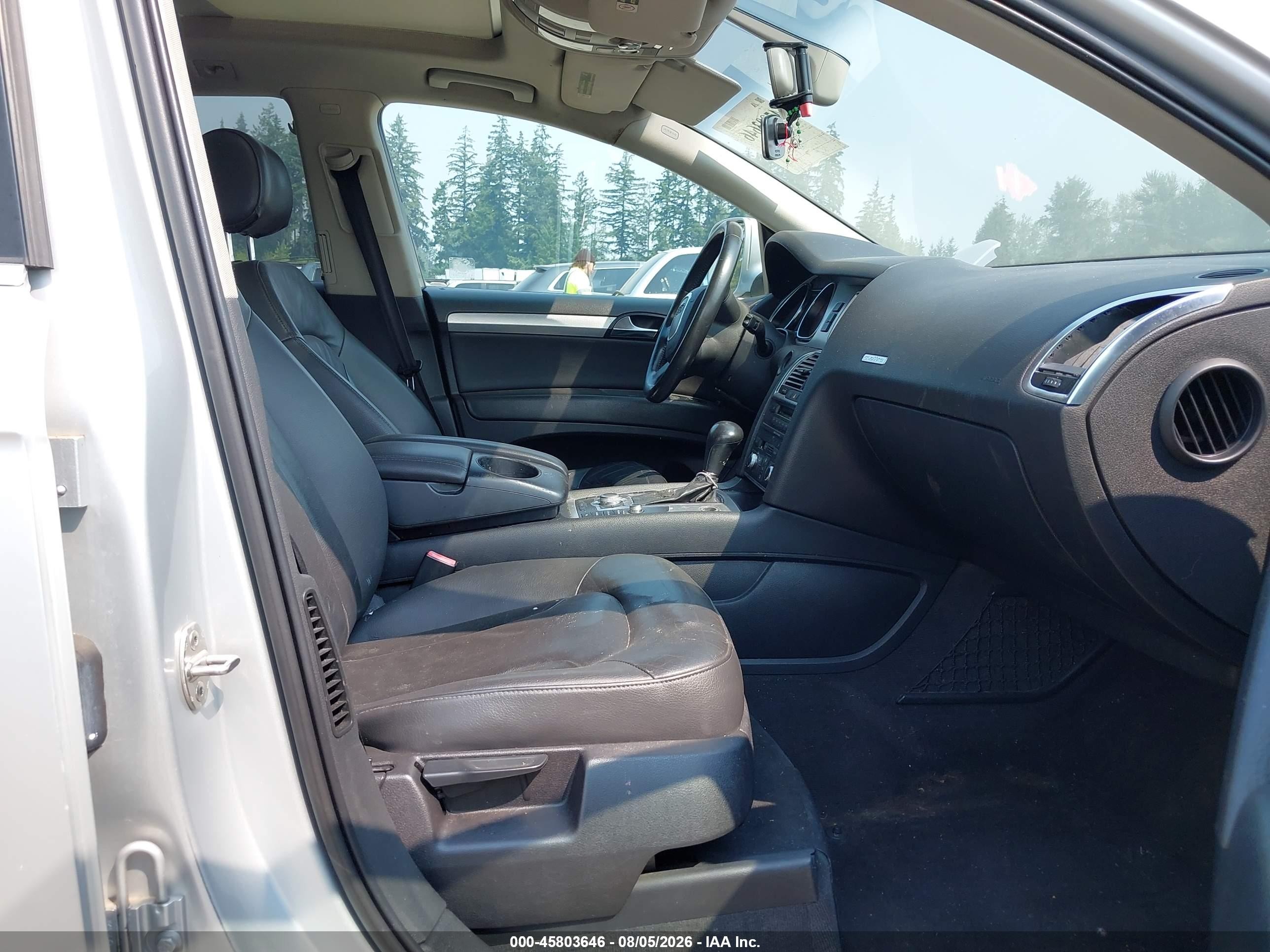 2009 Audi Q7 3.6 Silver vin: WA1AY54L69D018551