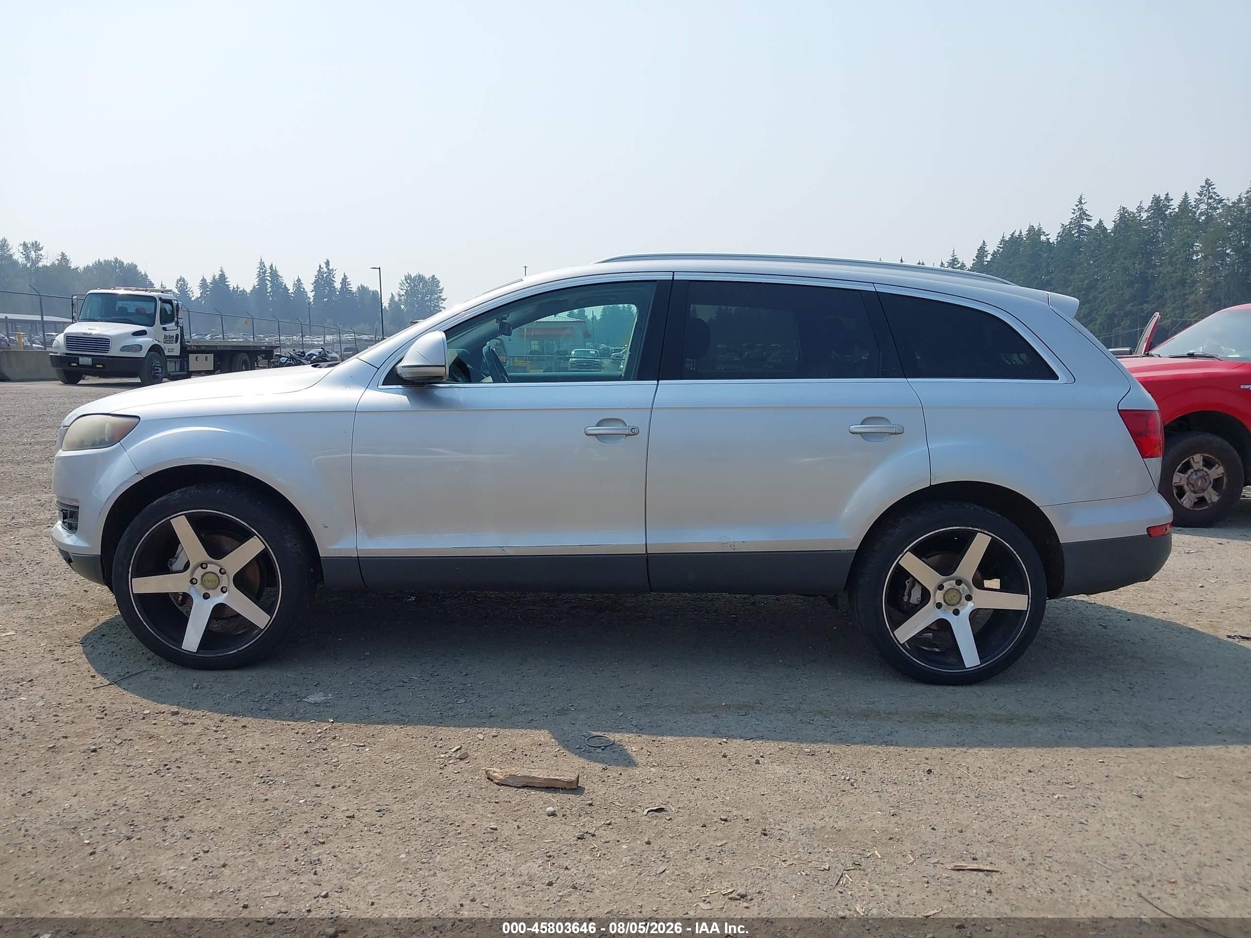 2009 Audi Q7 3.6 Silver vin: WA1AY54L69D018551