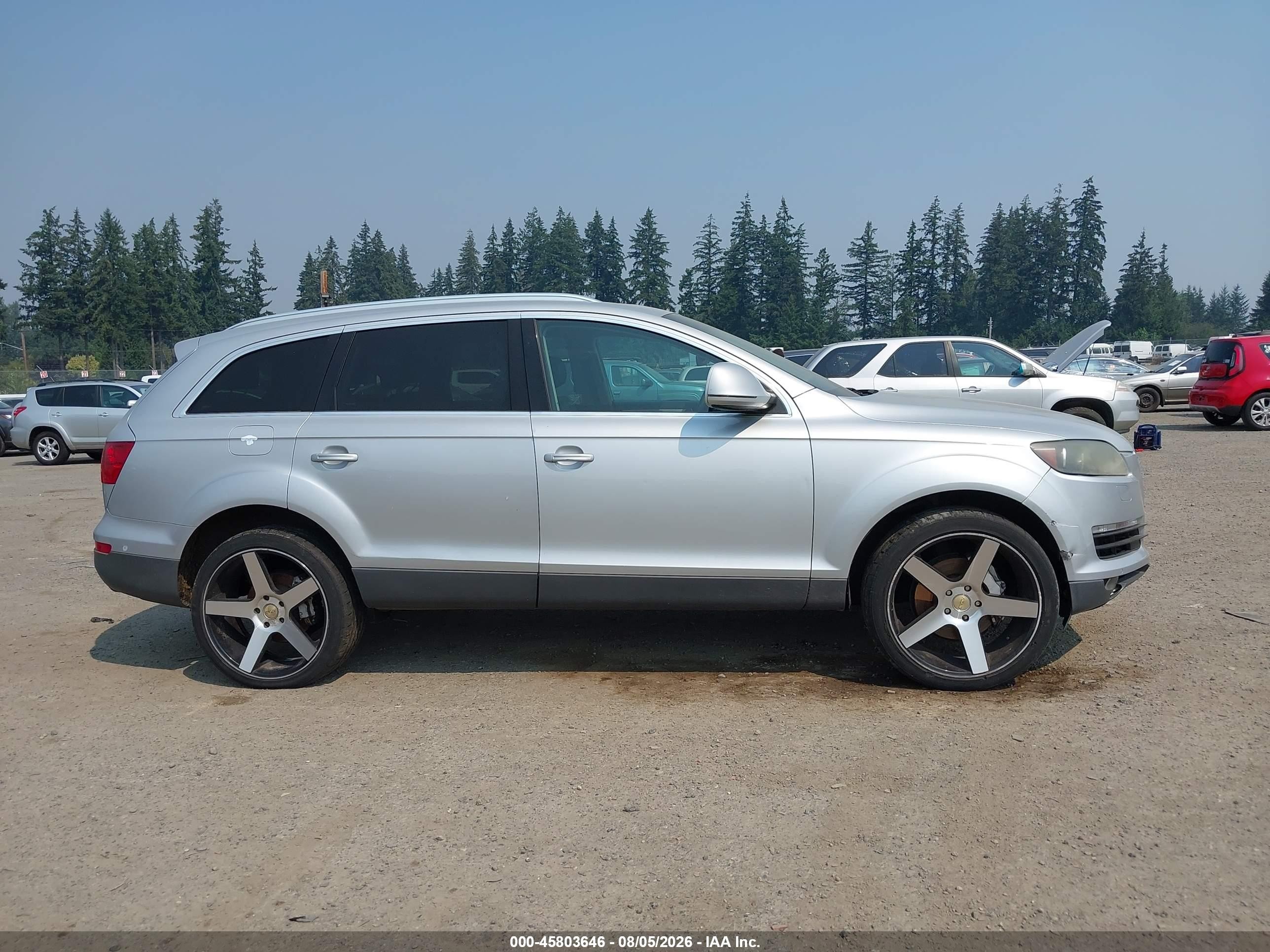 2009 Audi Q7 3.6 Silver vin: WA1AY54L69D018551