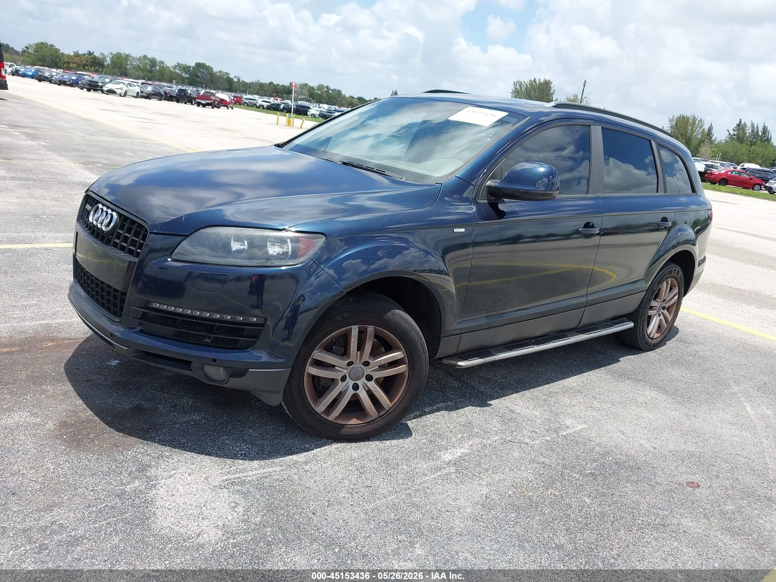 2008 Audi Q7 3.6 Blue vin: WA1AY74L18D029564