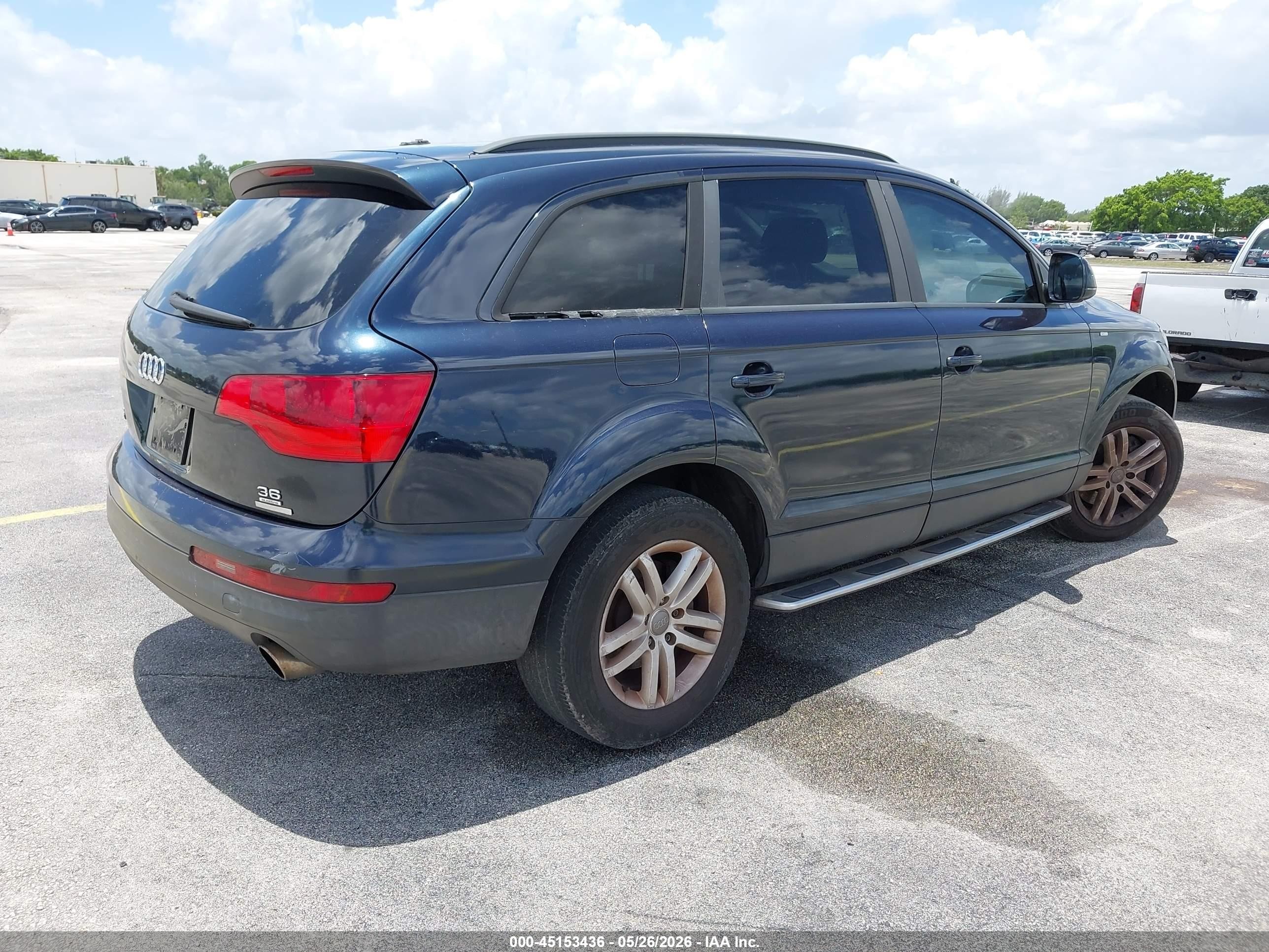 2008 Audi Q7 3.6 Blue vin: WA1AY74L18D029564