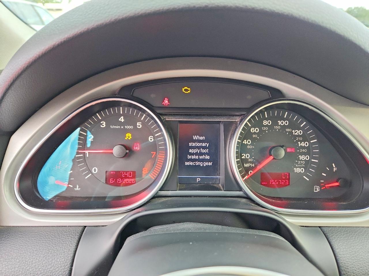 2009 Audi Q7 3.6 Quattro Black vin: WA1AY74L19D011891