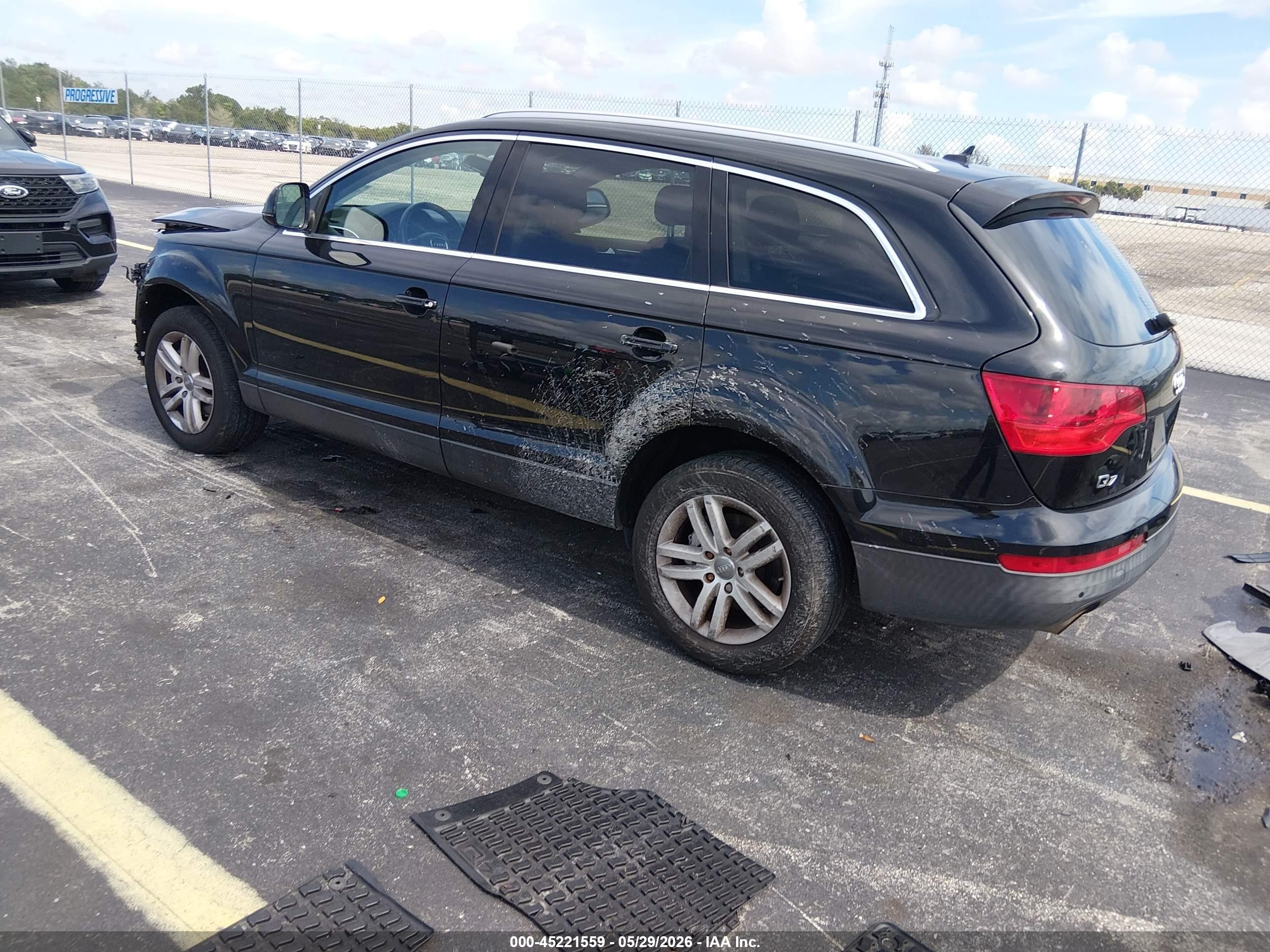 2009 Audi Q7 3.6 5 Passenger/3.6 Premium Black vin: WA1AY74L29D008675