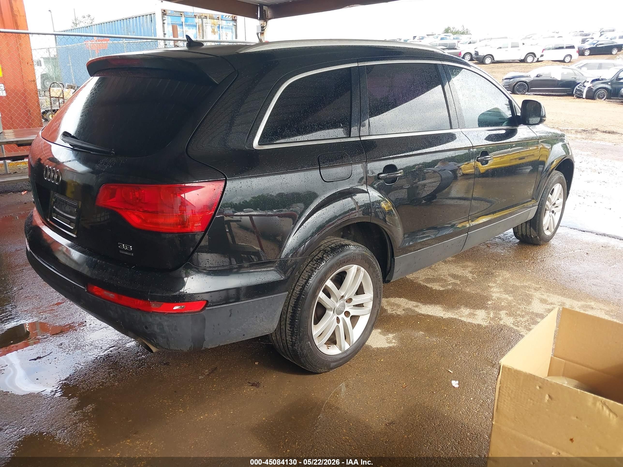 2009 Audi Q7 3.6 5 Passenger/3.6 Premium Black vin: WA1AY74L29D017439
