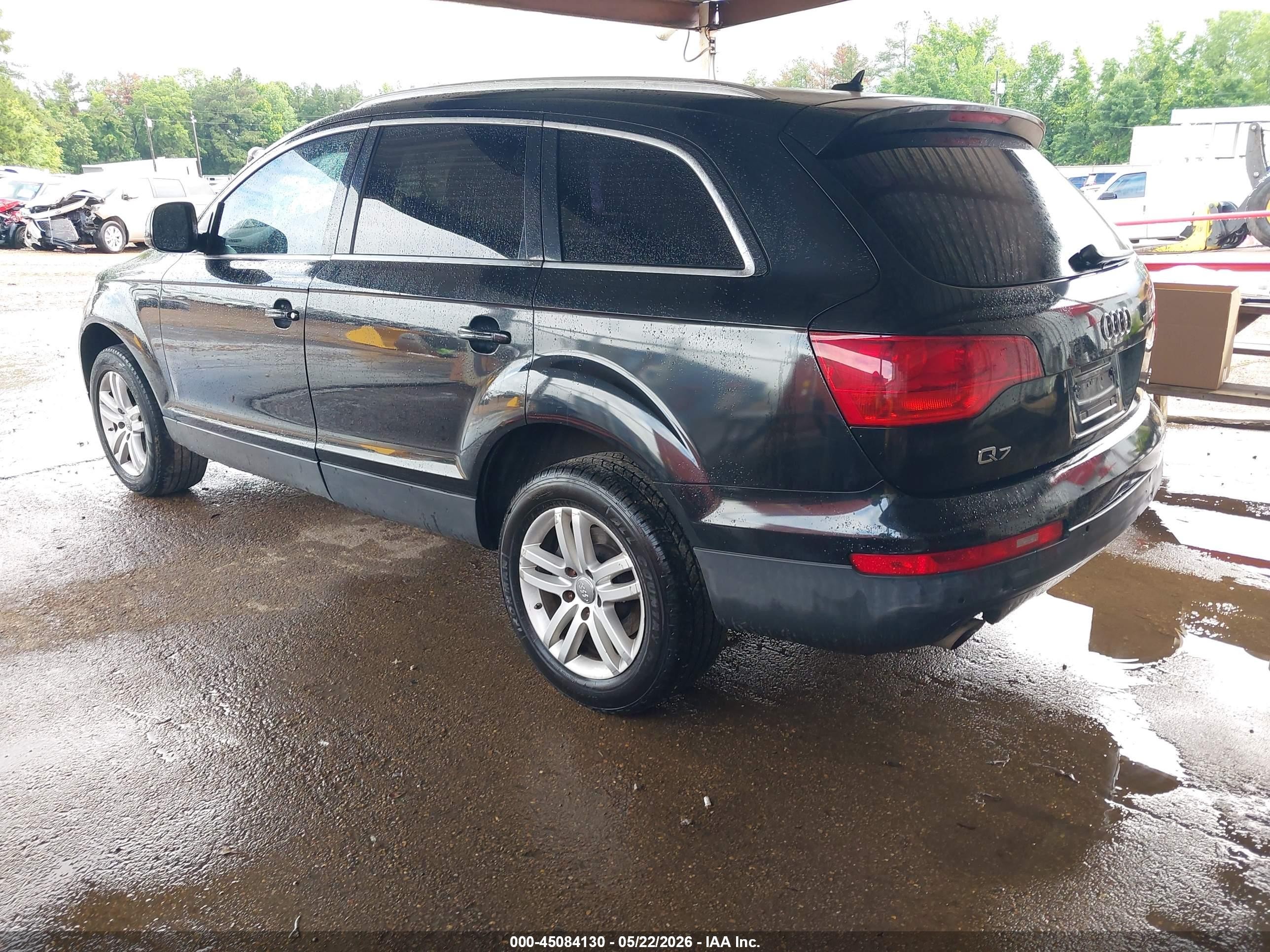 2009 Audi Q7 3.6 5 Passenger/3.6 Premium Black vin: WA1AY74L29D017439