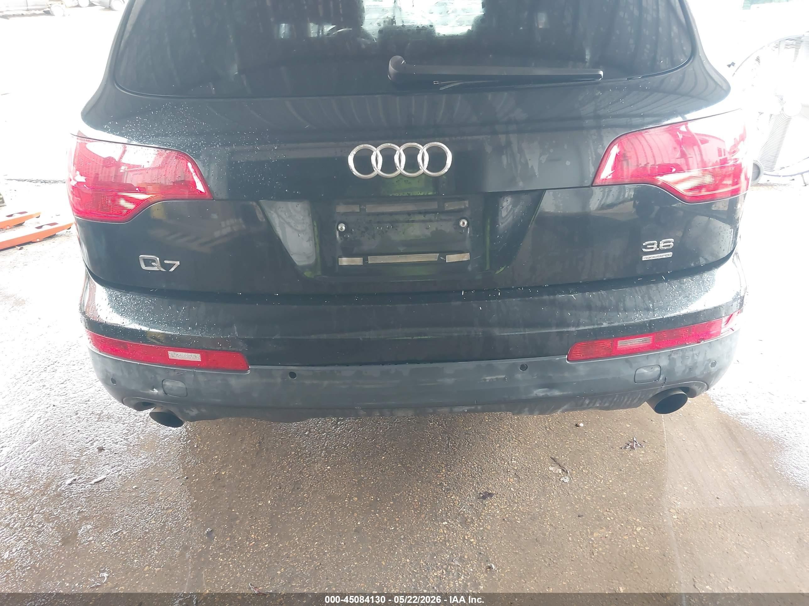 2009 Audi Q7 3.6 5 Passenger/3.6 Premium Black vin: WA1AY74L29D017439