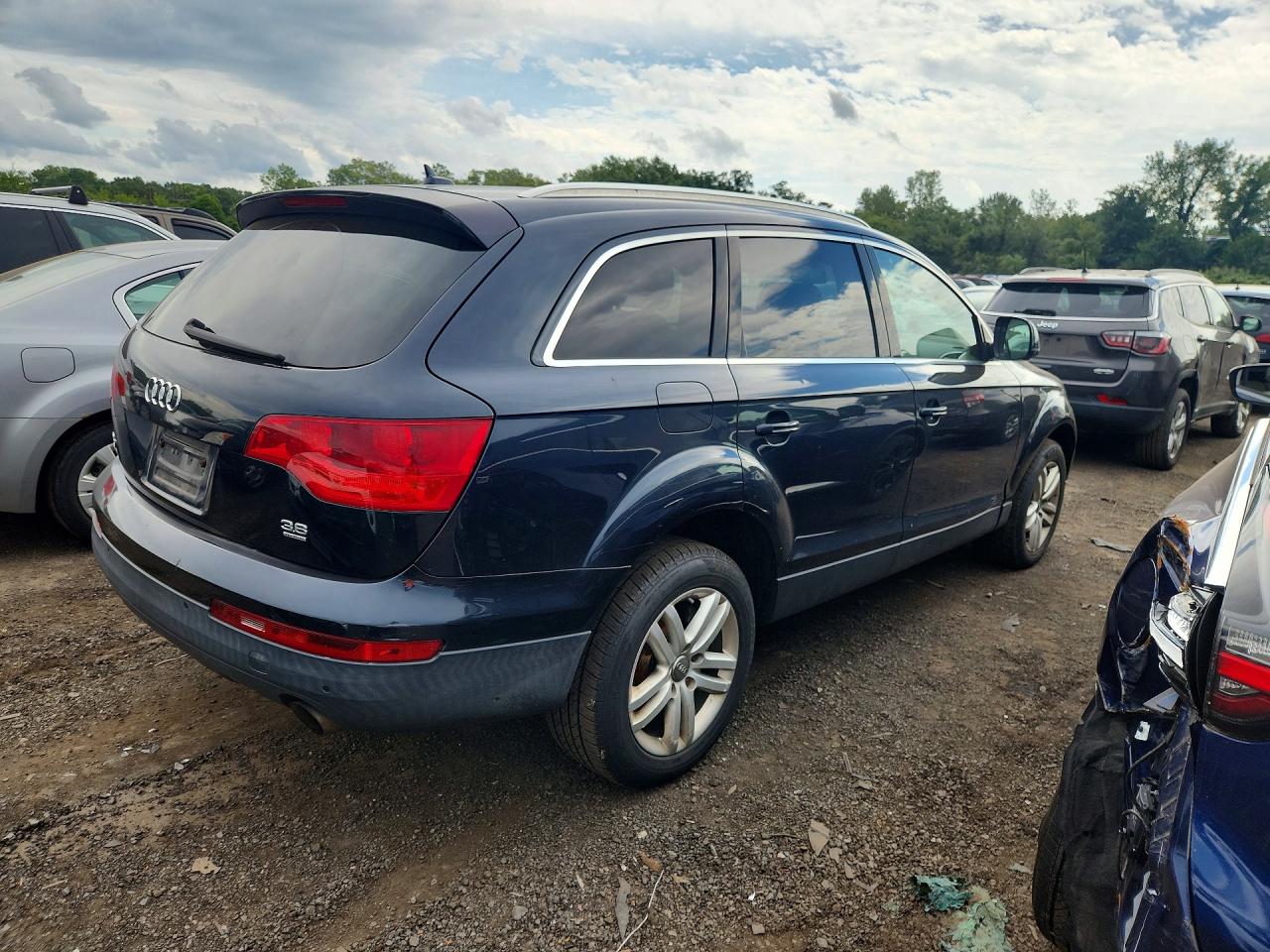 2009 Audi Q7 3.6 Quattro Синий vin: WA1AY74L39D014467