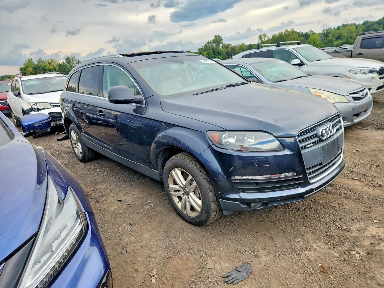 2009 Audi Q7 3.6 Quattro Синий vin: WA1AY74L39D014467