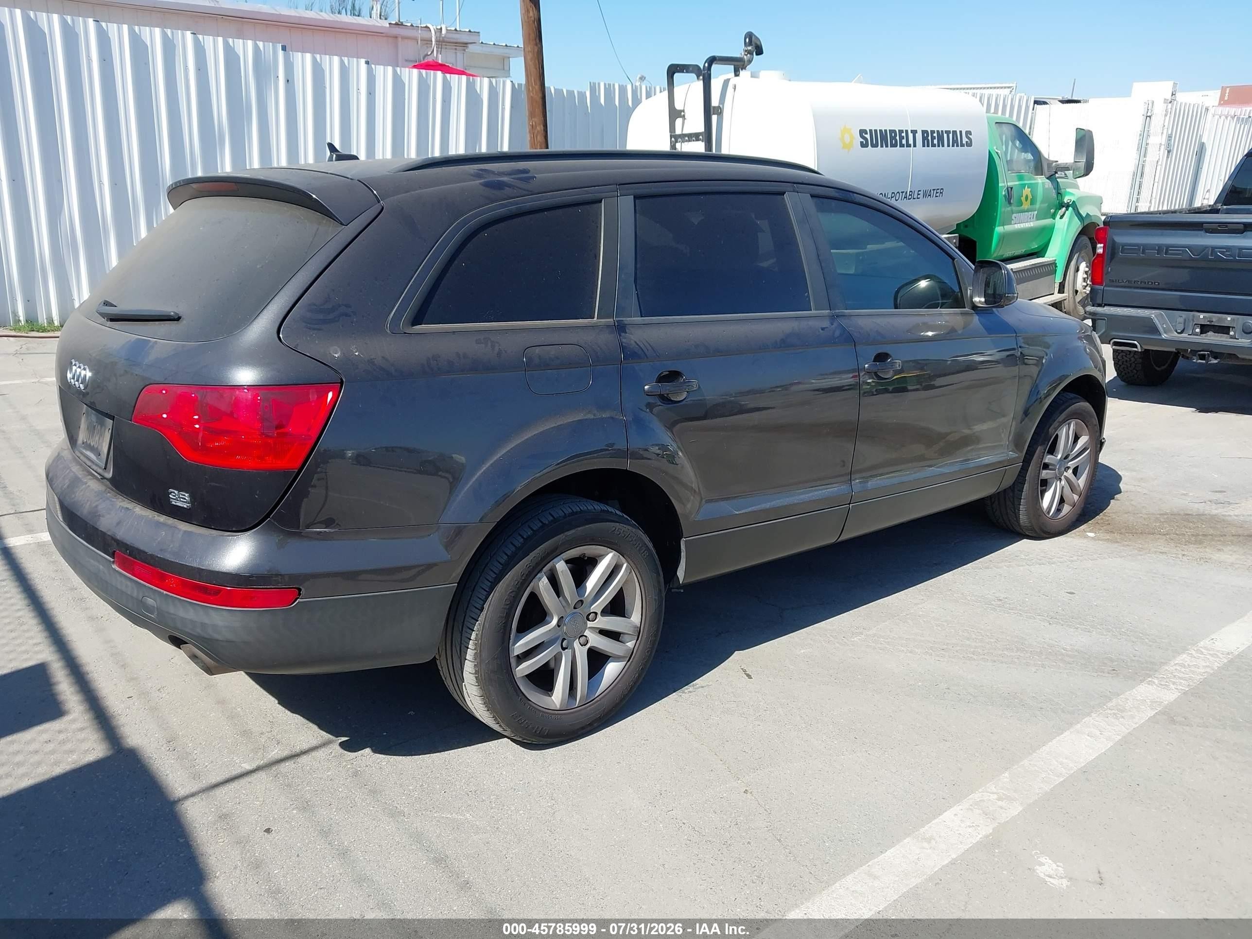 2009 Audi Q7 3.6 5 Passenger Gray vin: WA1AY74L49D029141