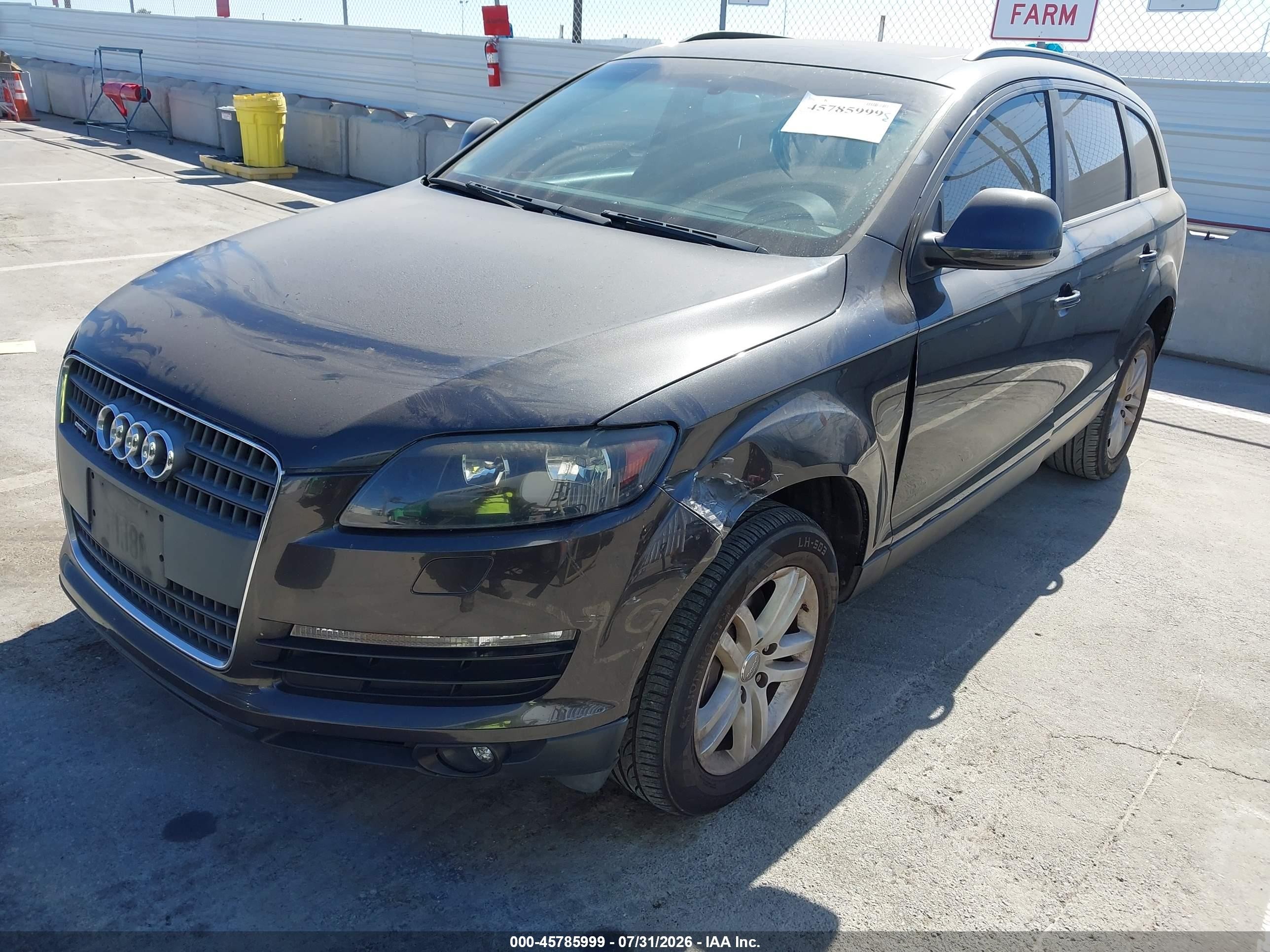 2009 Audi Q7 3.6 5 Passenger Gray vin: WA1AY74L49D029141