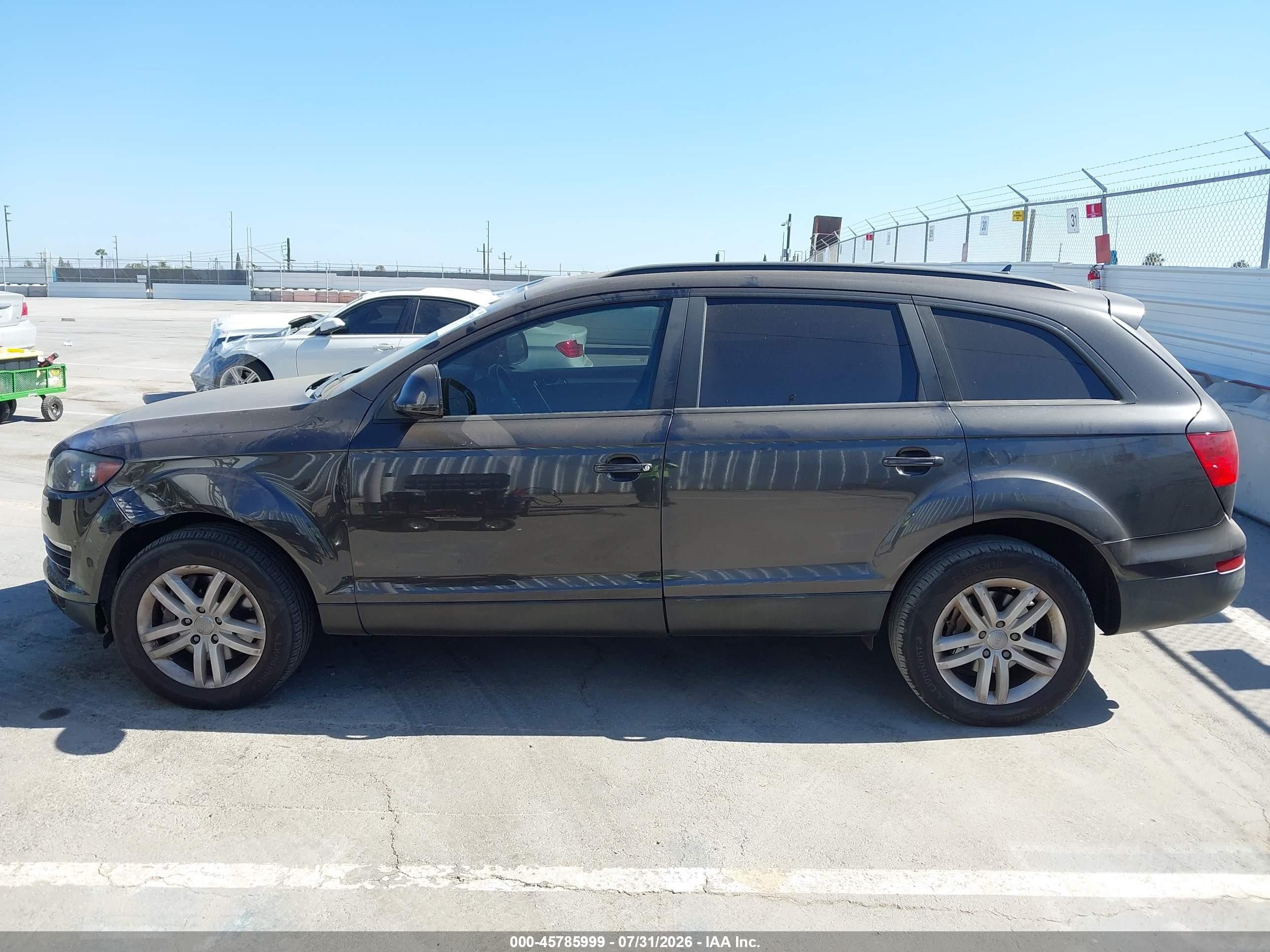 2009 Audi Q7 3.6 5 Passenger Gray vin: WA1AY74L49D029141