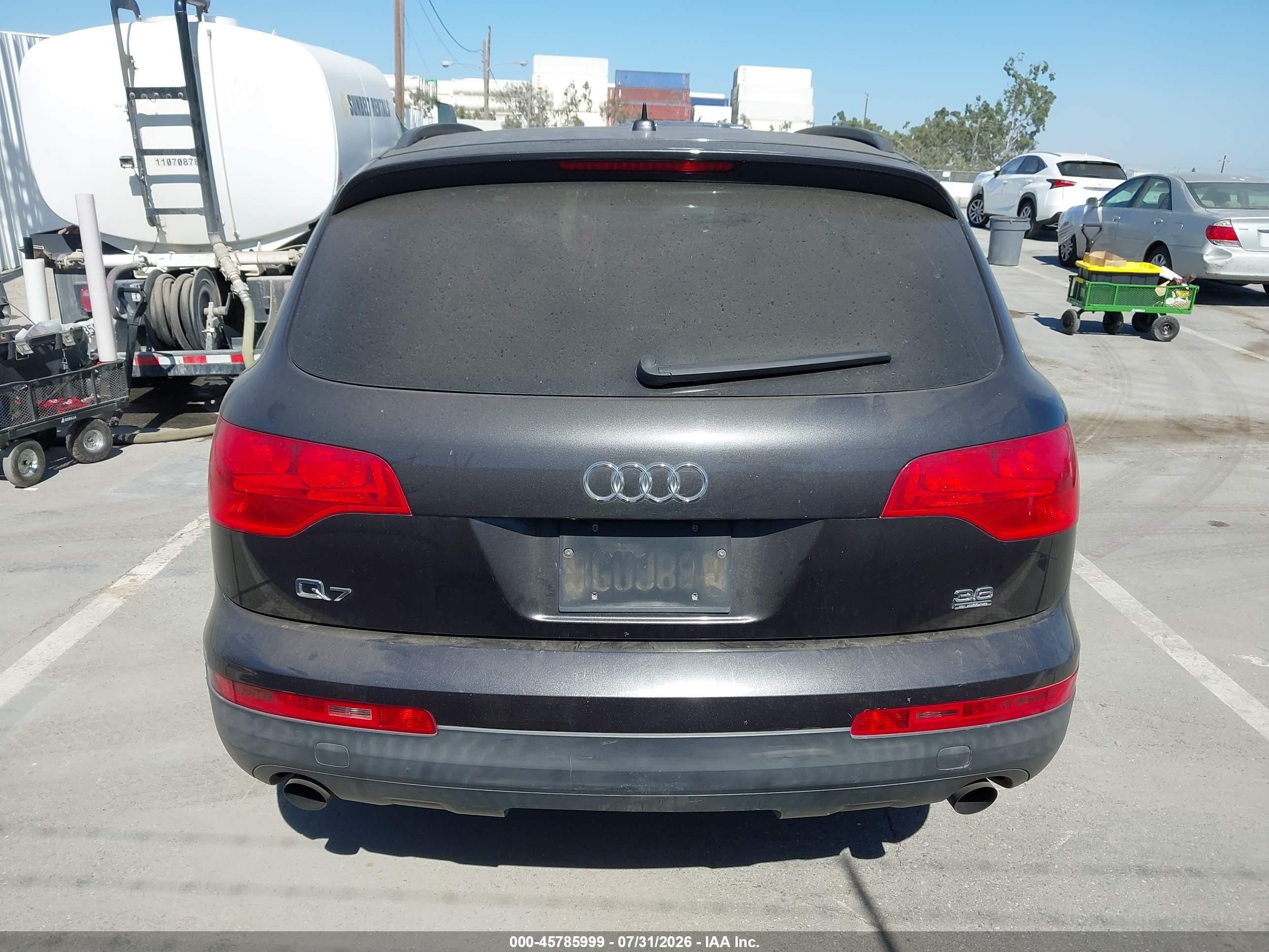 2009 Audi Q7 3.6 5 Passenger Gray vin: WA1AY74L49D029141