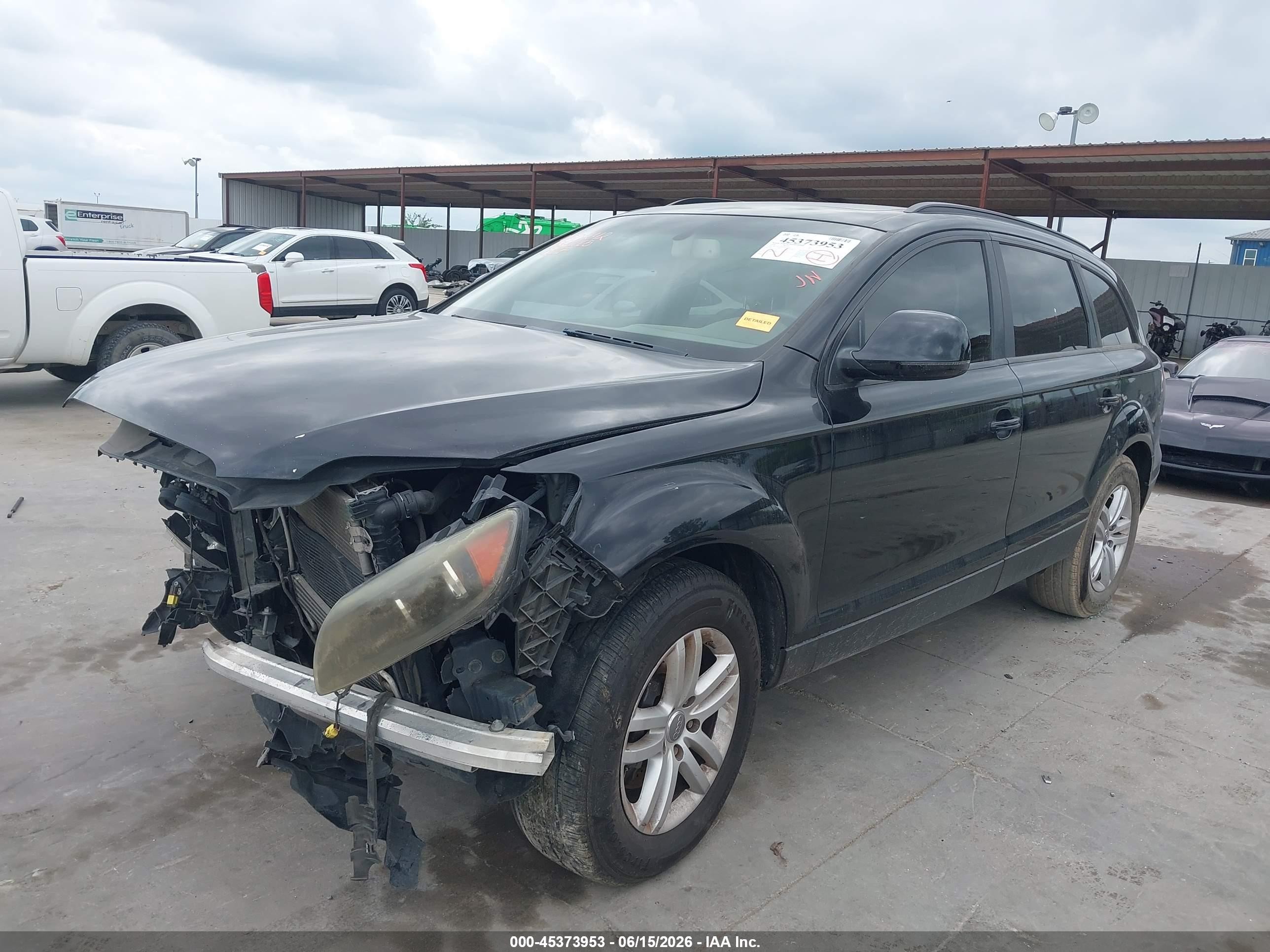 2008 Audi Q7 3.6 Black vin: WA1AY74L58D023265