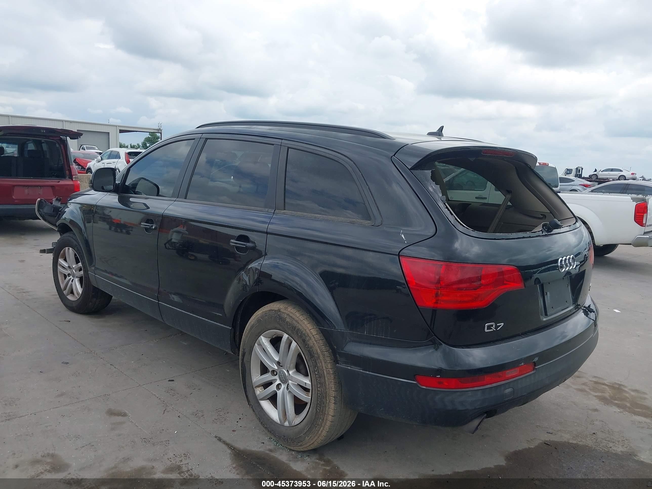 2008 Audi Q7 3.6 Black vin: WA1AY74L58D023265